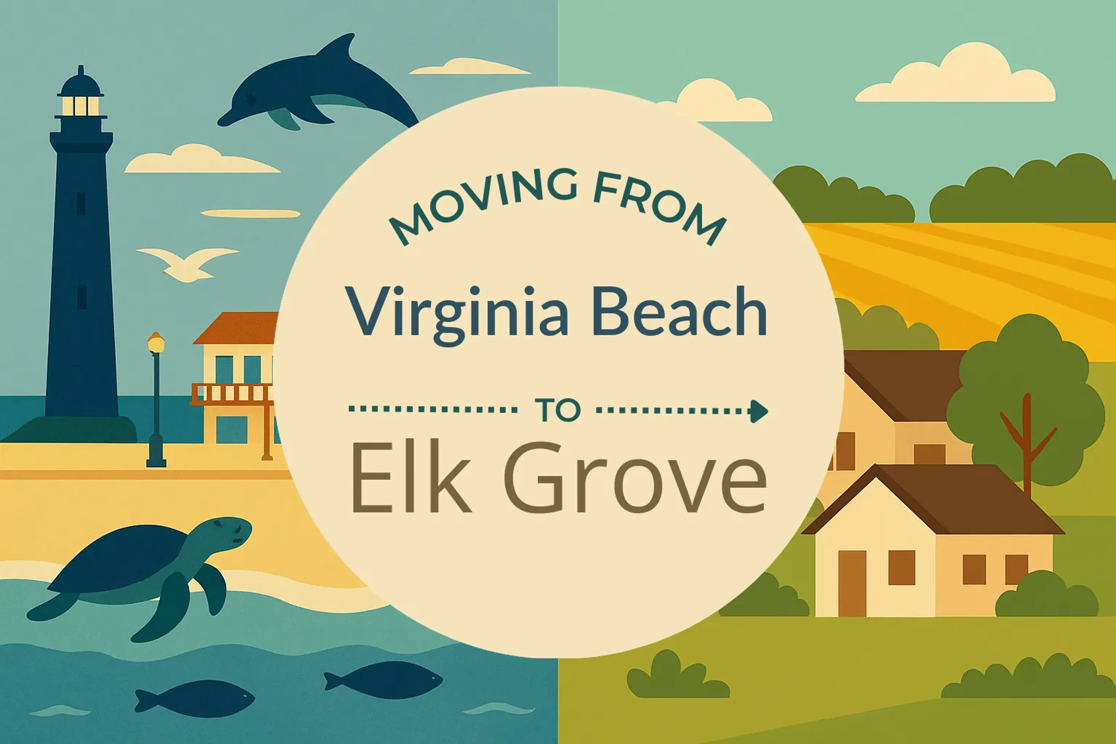 Side-by-side comparison of Virginia Beach to Elk Grove moving companies