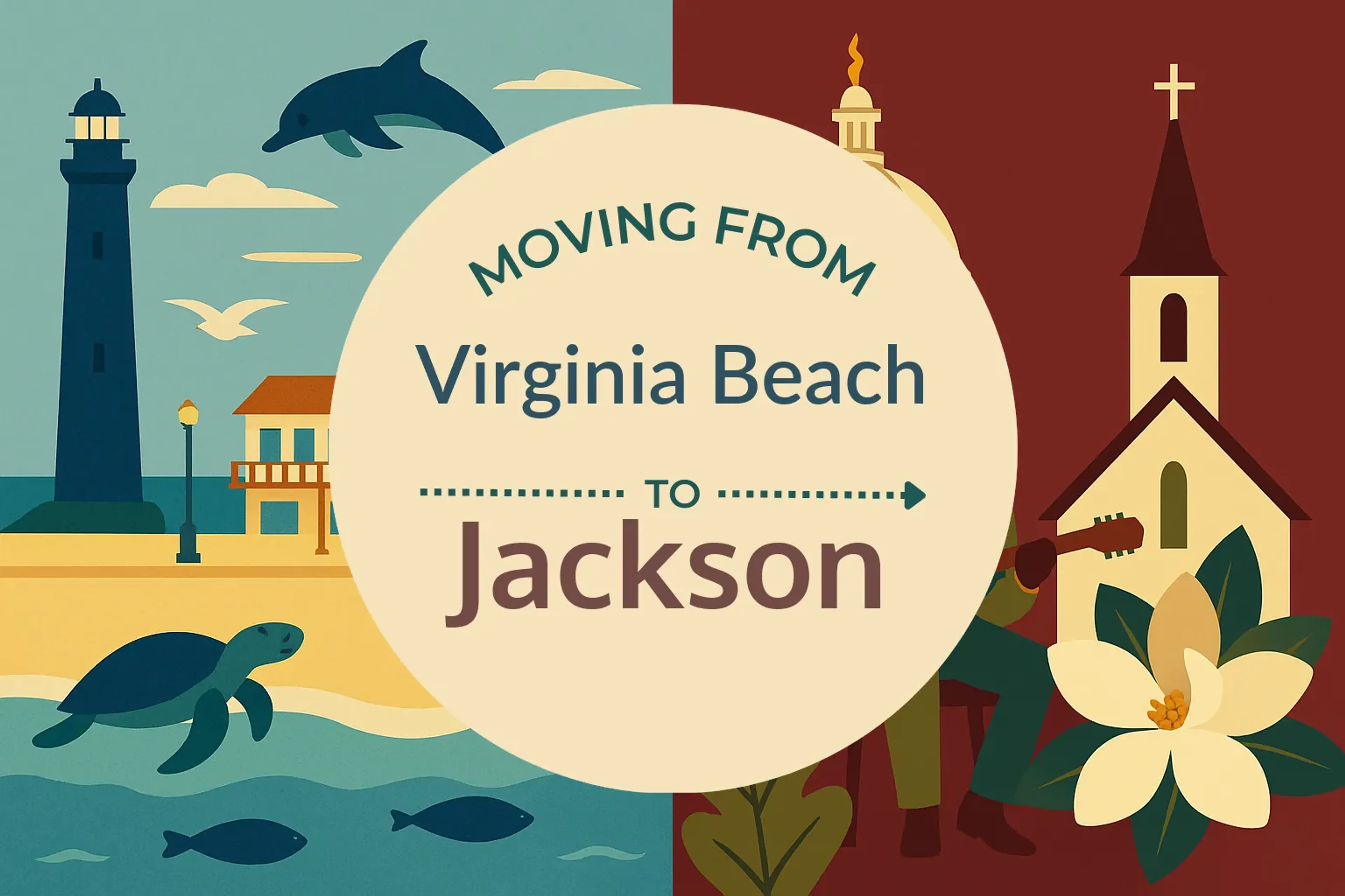 Side-by-side comparison of Virginia Beach to Jackson moving companies