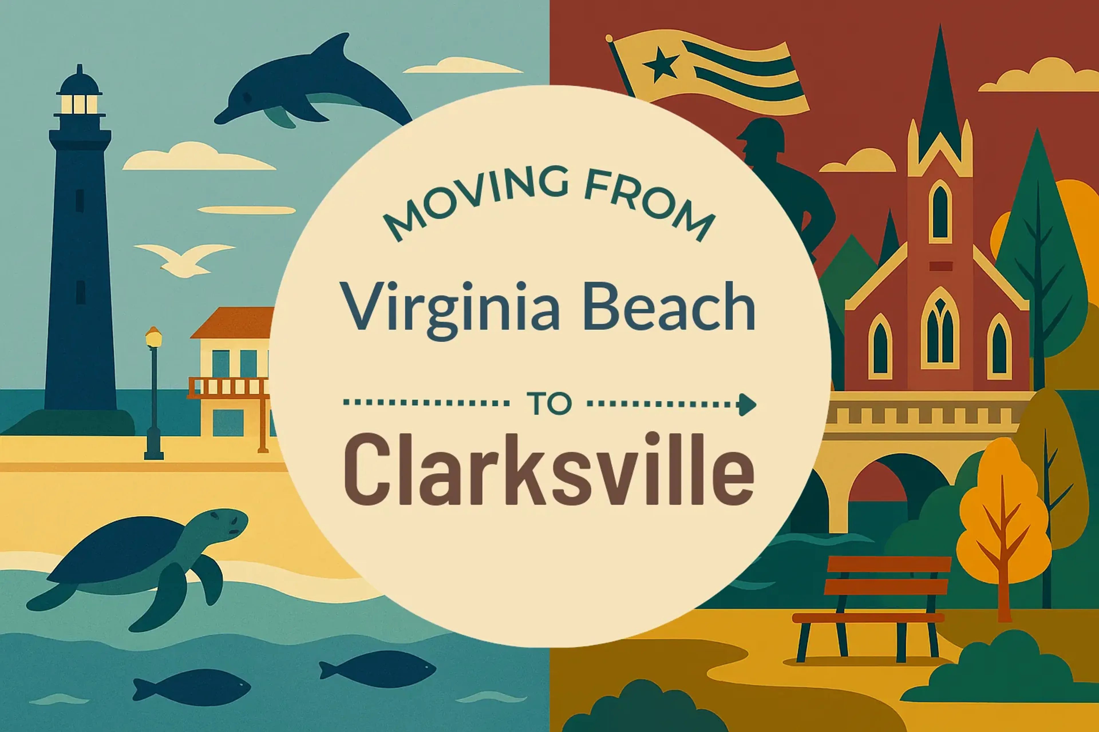 Side-by-side comparison of Virginia Beach to Clarksville moving companies