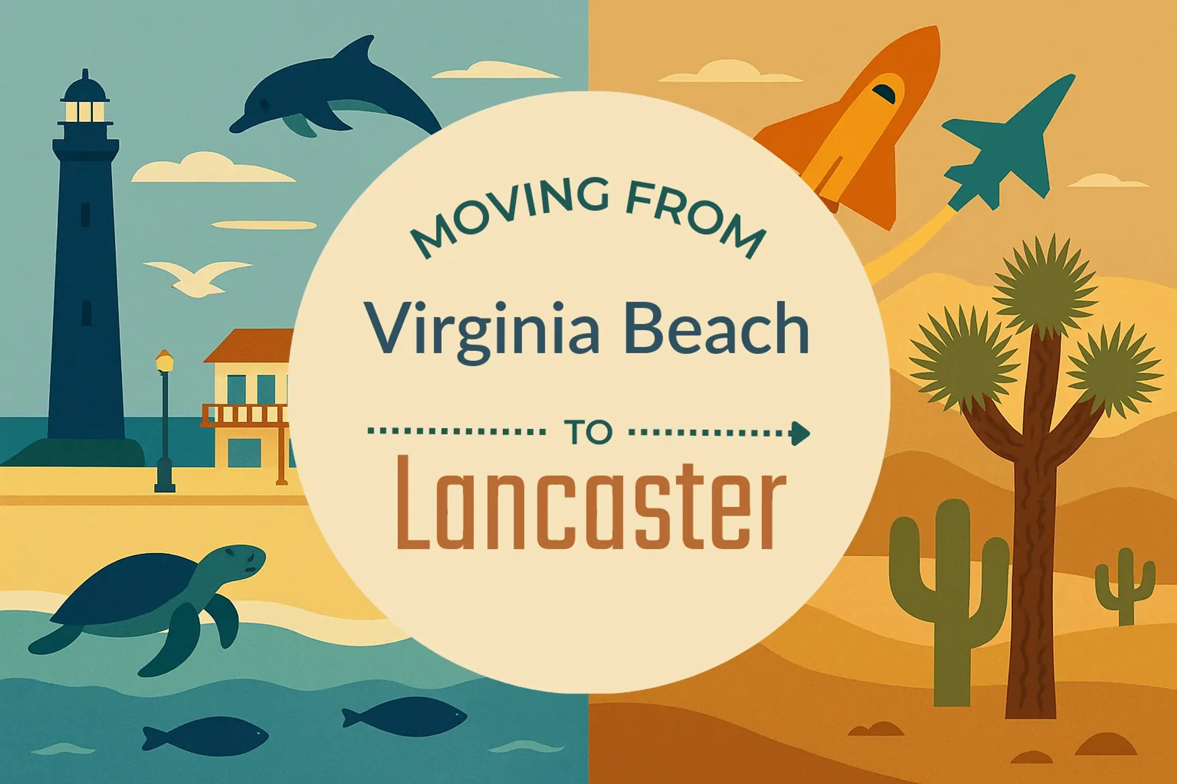 Side-by-side comparison of Virginia Beach to Lancaster moving companies