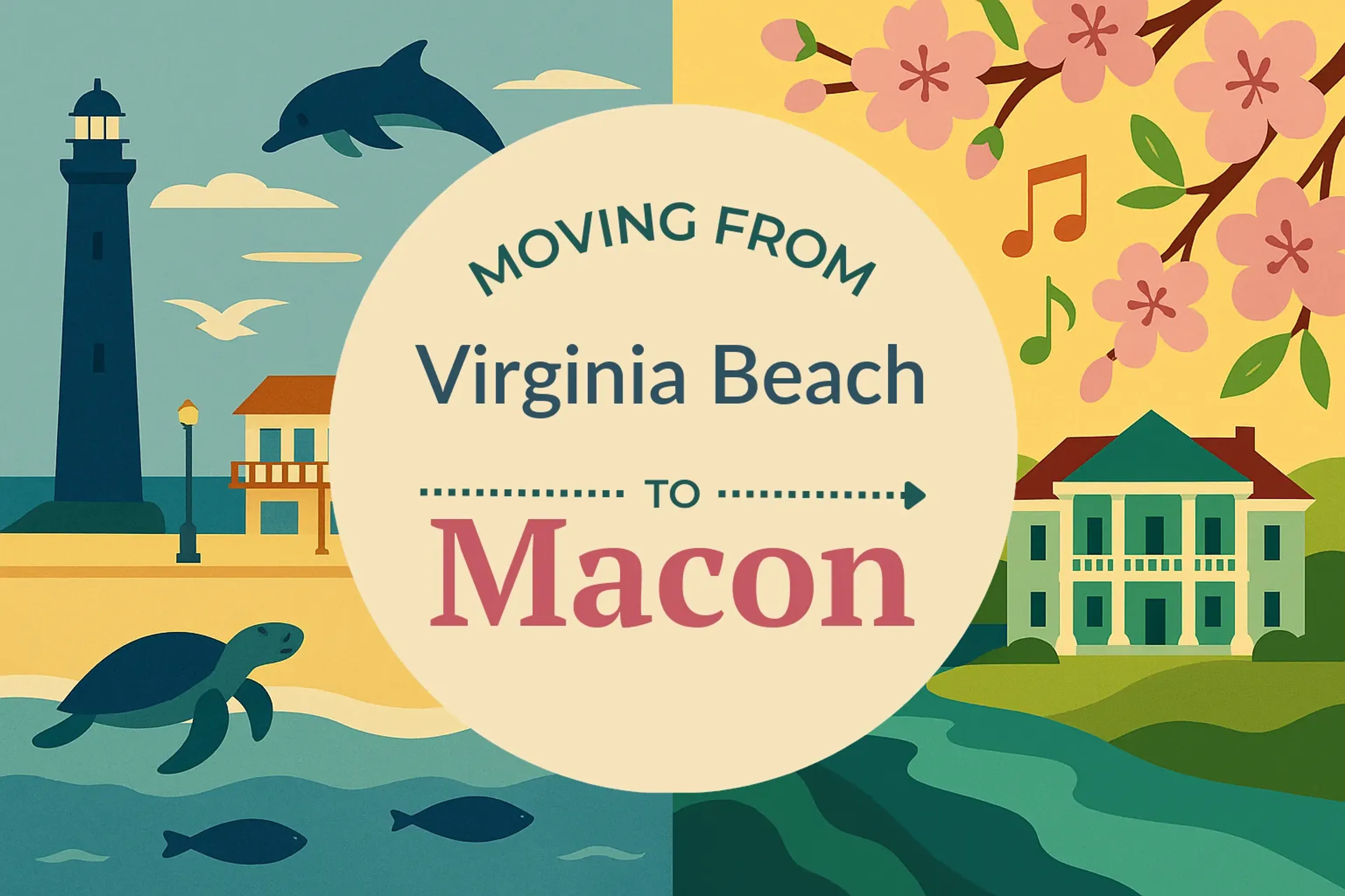 Side-by-side comparison of Virginia Beach to Macon moving companies