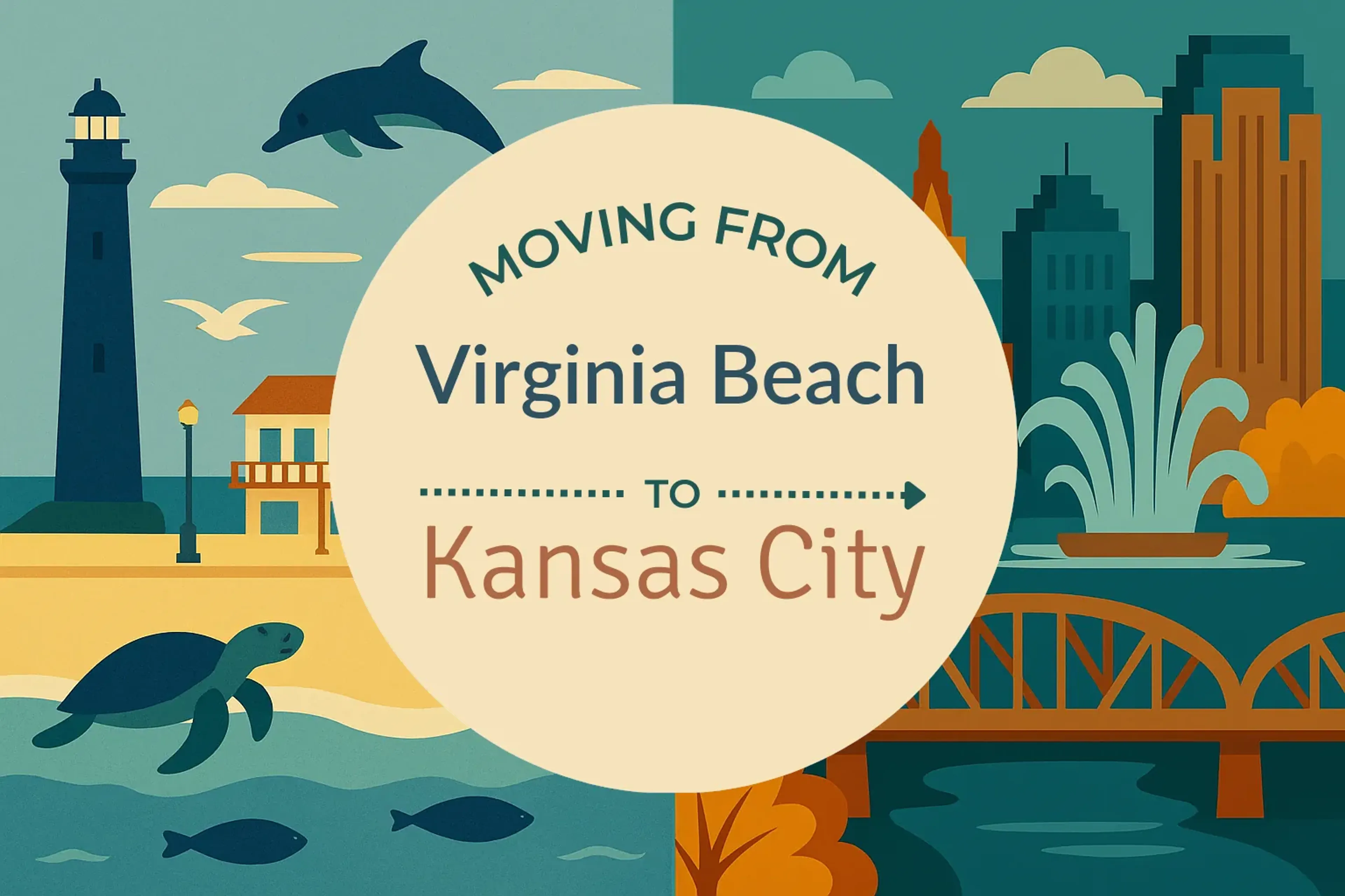Side-by-side comparison of Virginia Beach to Kansas City moving companies
