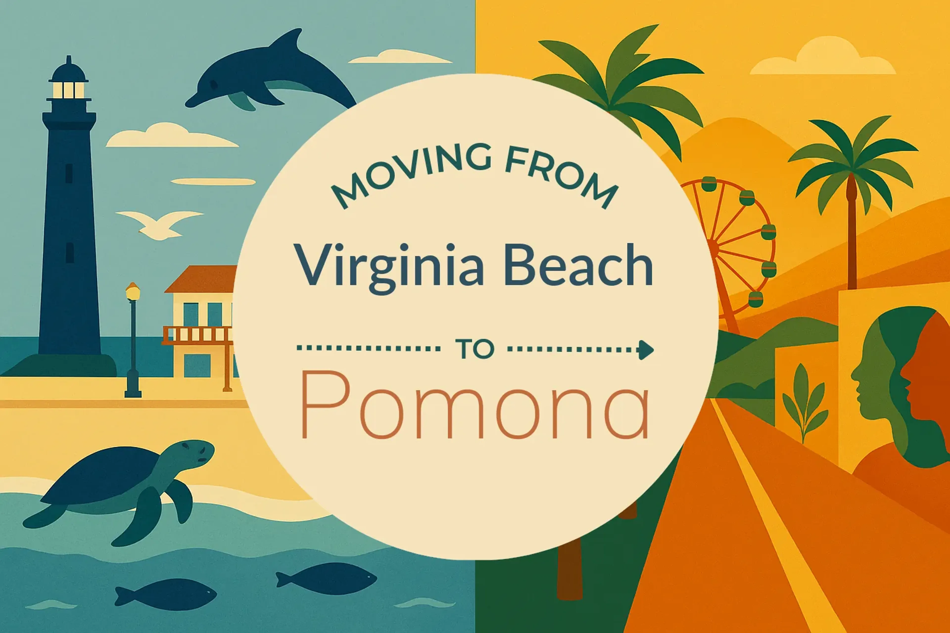 Side-by-side comparison of Virginia Beach to Pomona moving companies