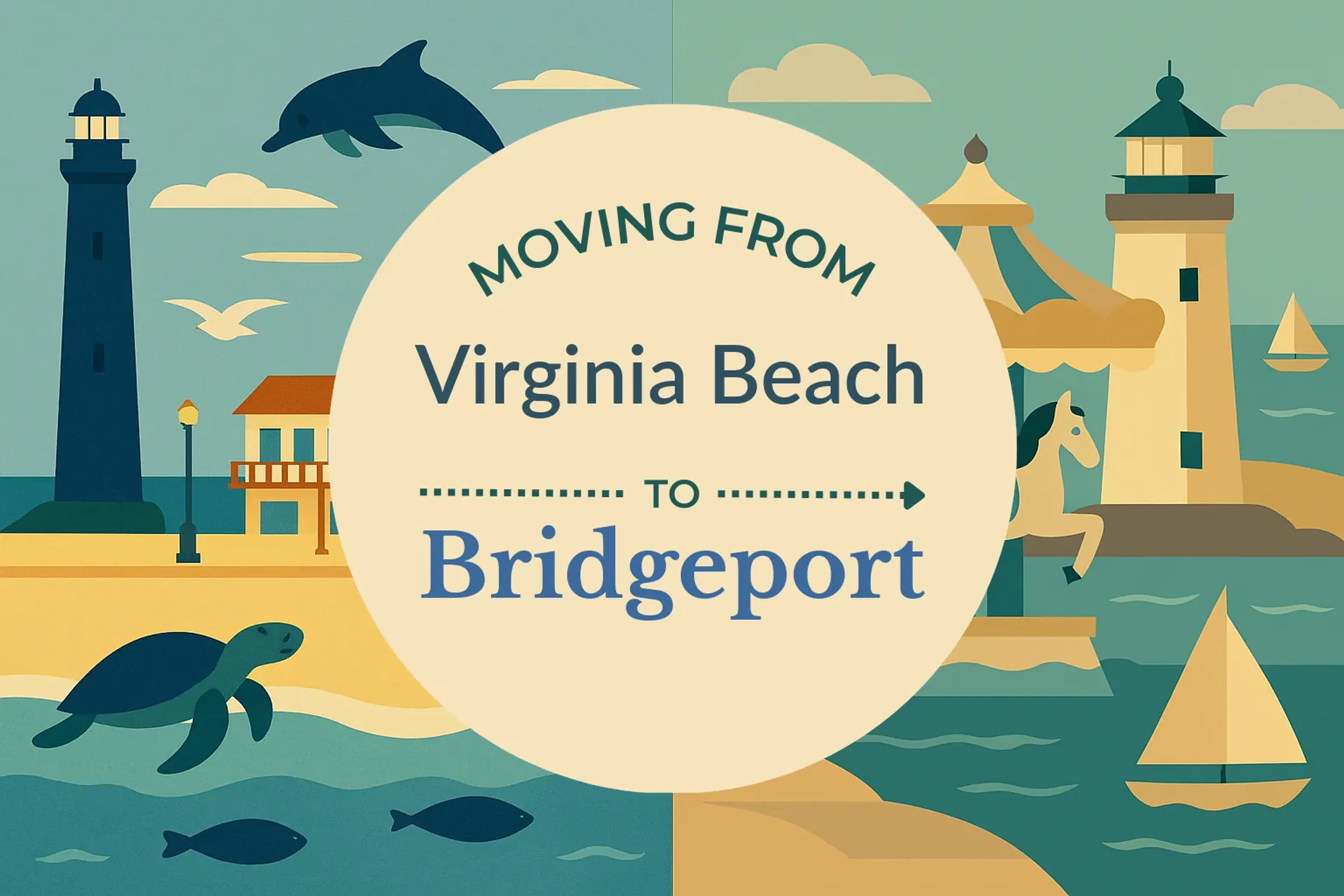 Side-by-side comparison of Virginia Beach to Bridgeport moving companies