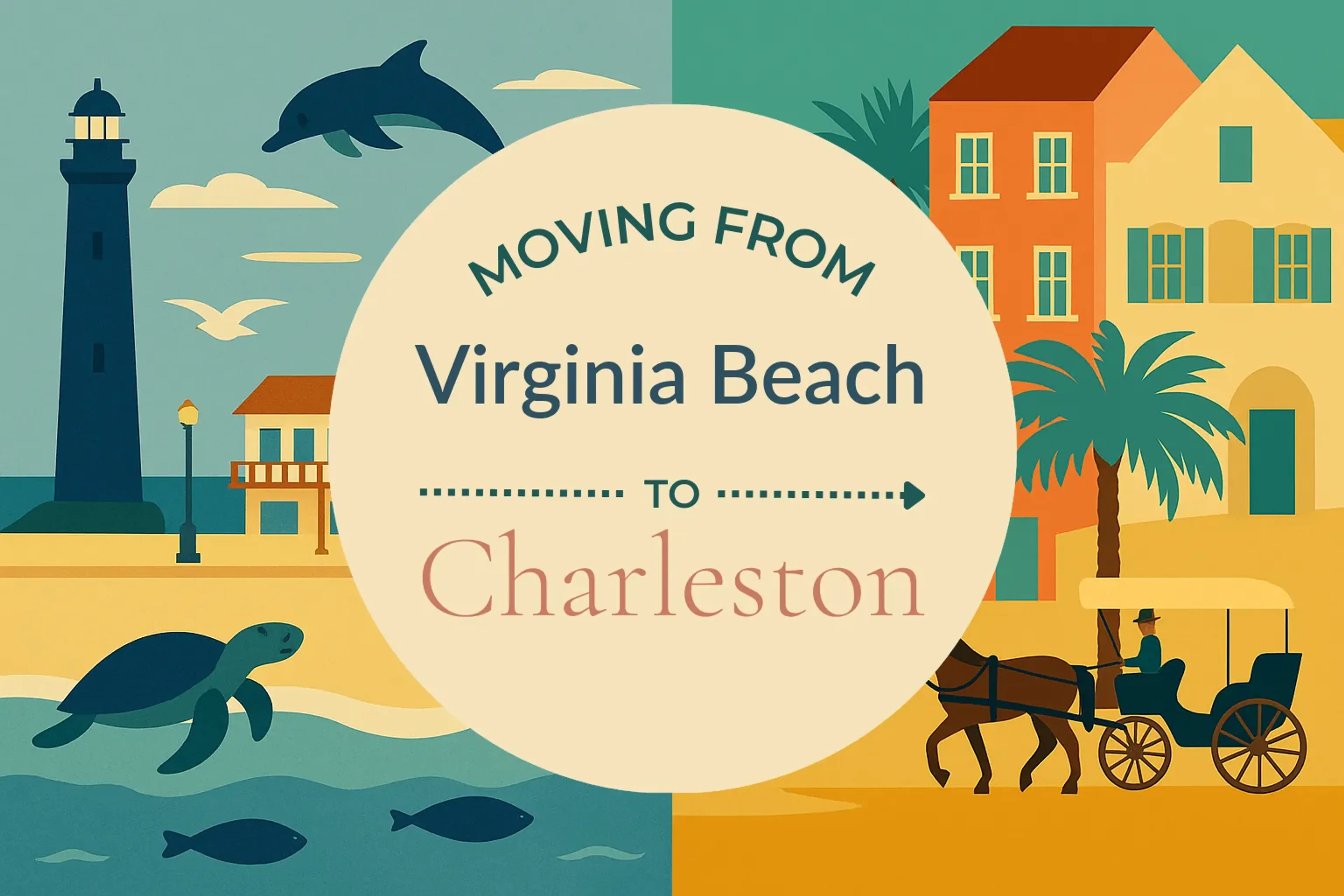 Side-by-side comparison of Virginia Beach to Charleston moving companies