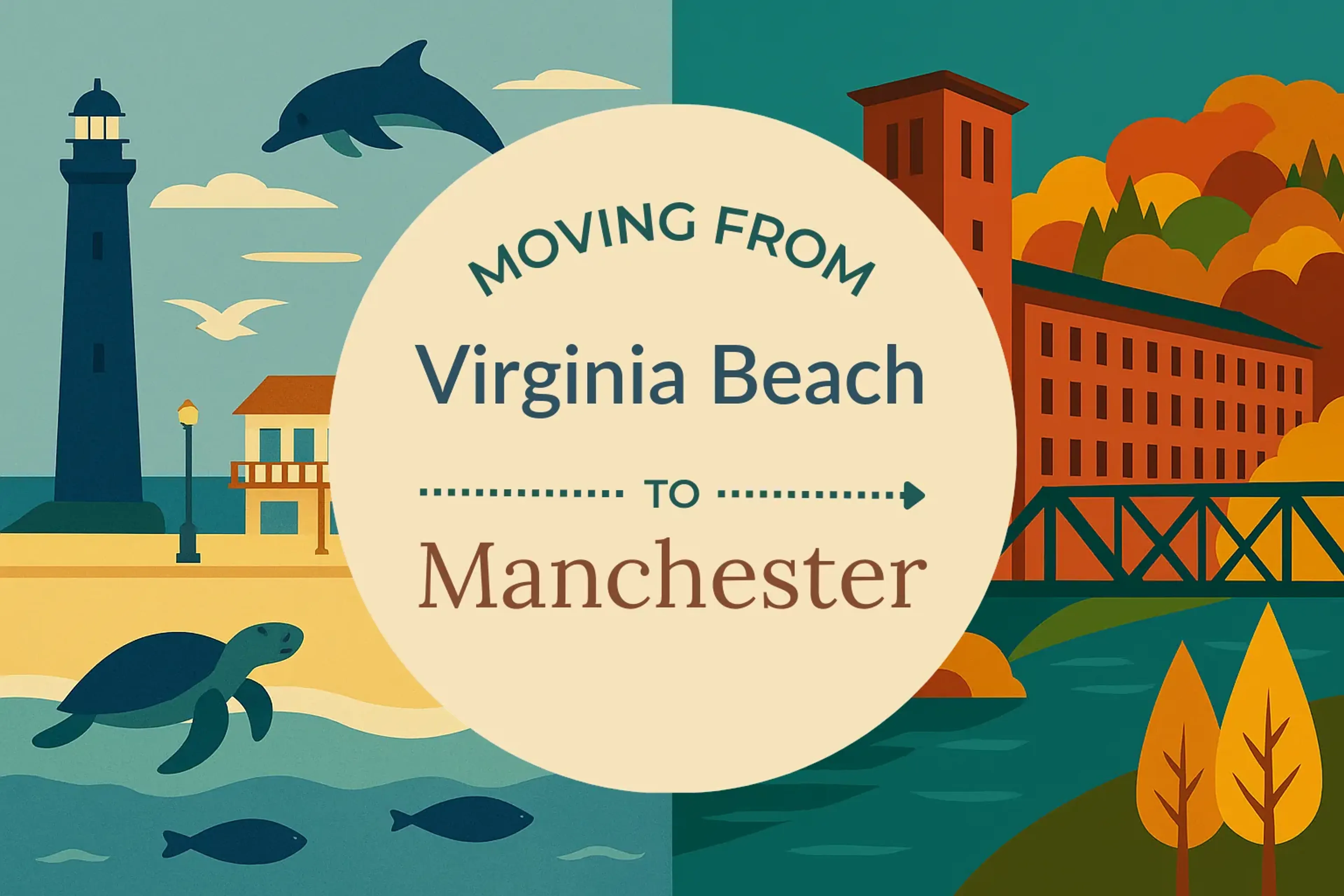 Side-by-side comparison of Virginia Beach to Manchester moving companies