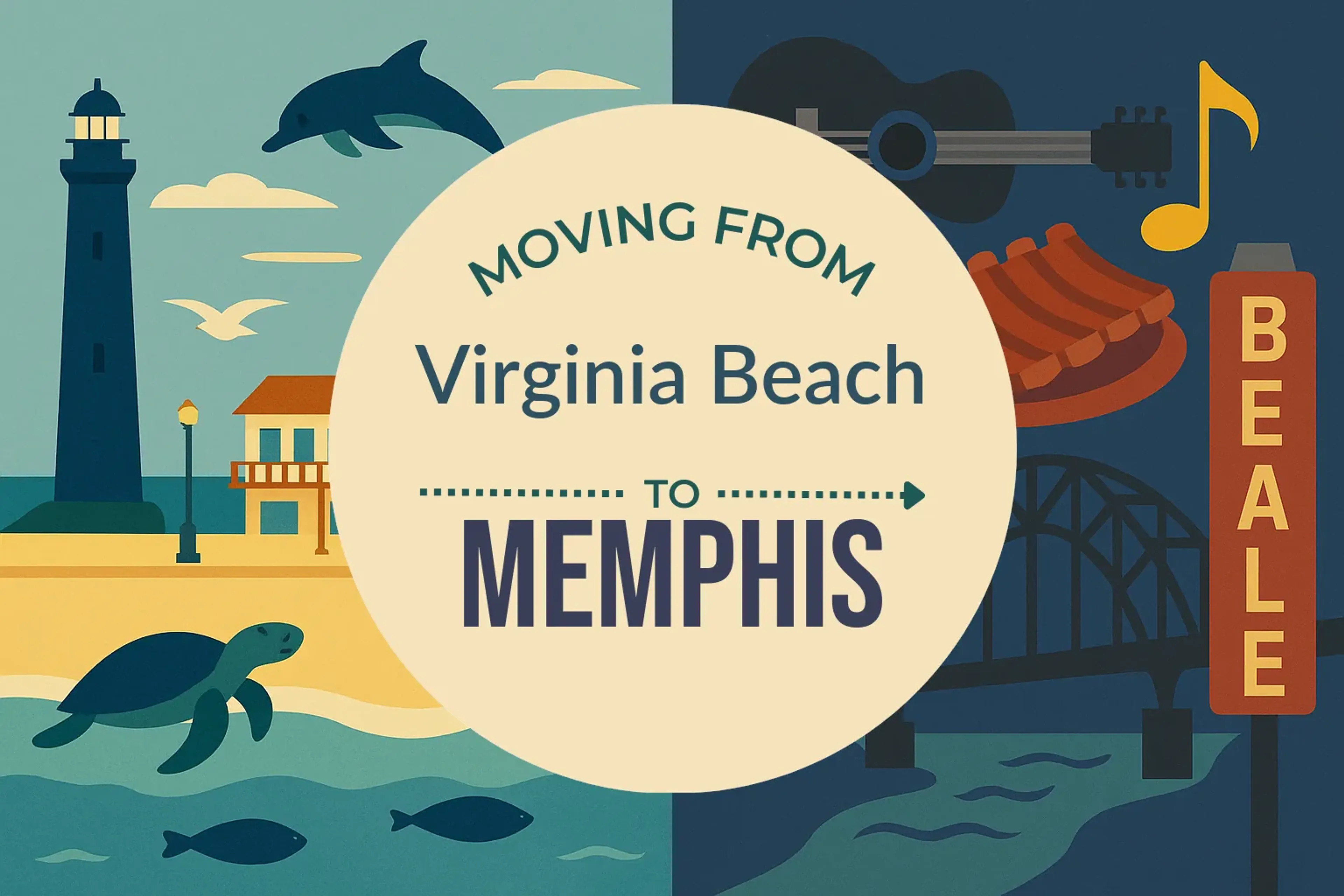 Side-by-side comparison of Virginia Beach to Memphis moving companies