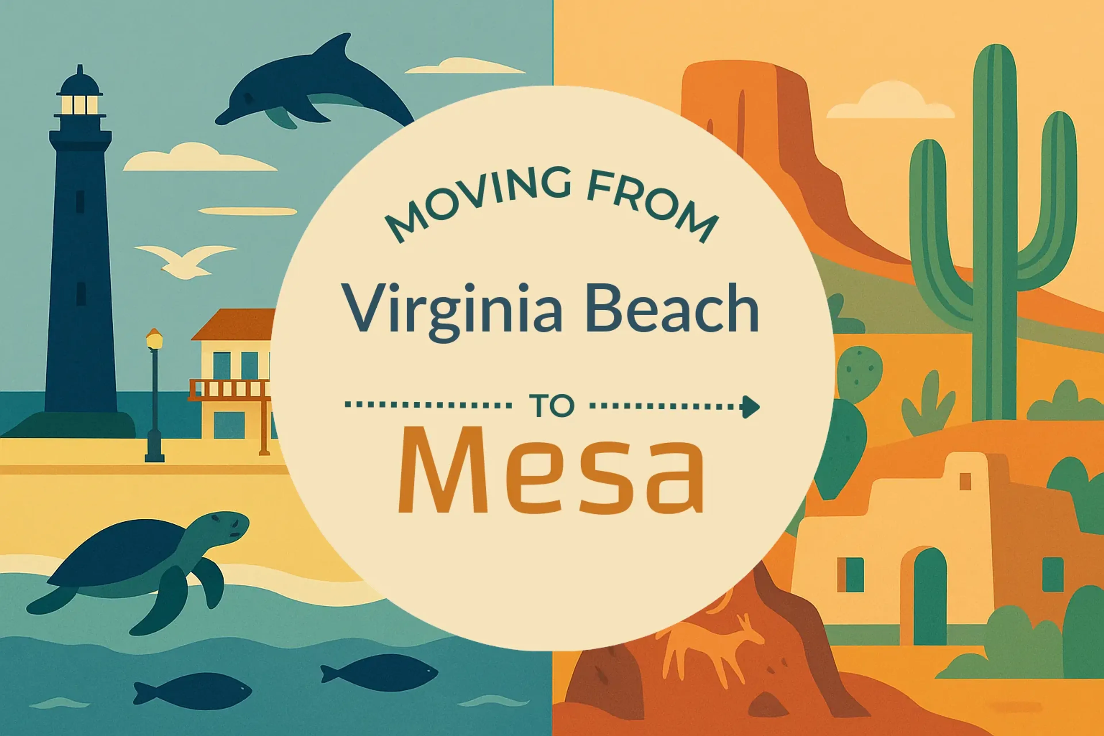 Side-by-side comparison of Virginia Beach to Mesa moving companies