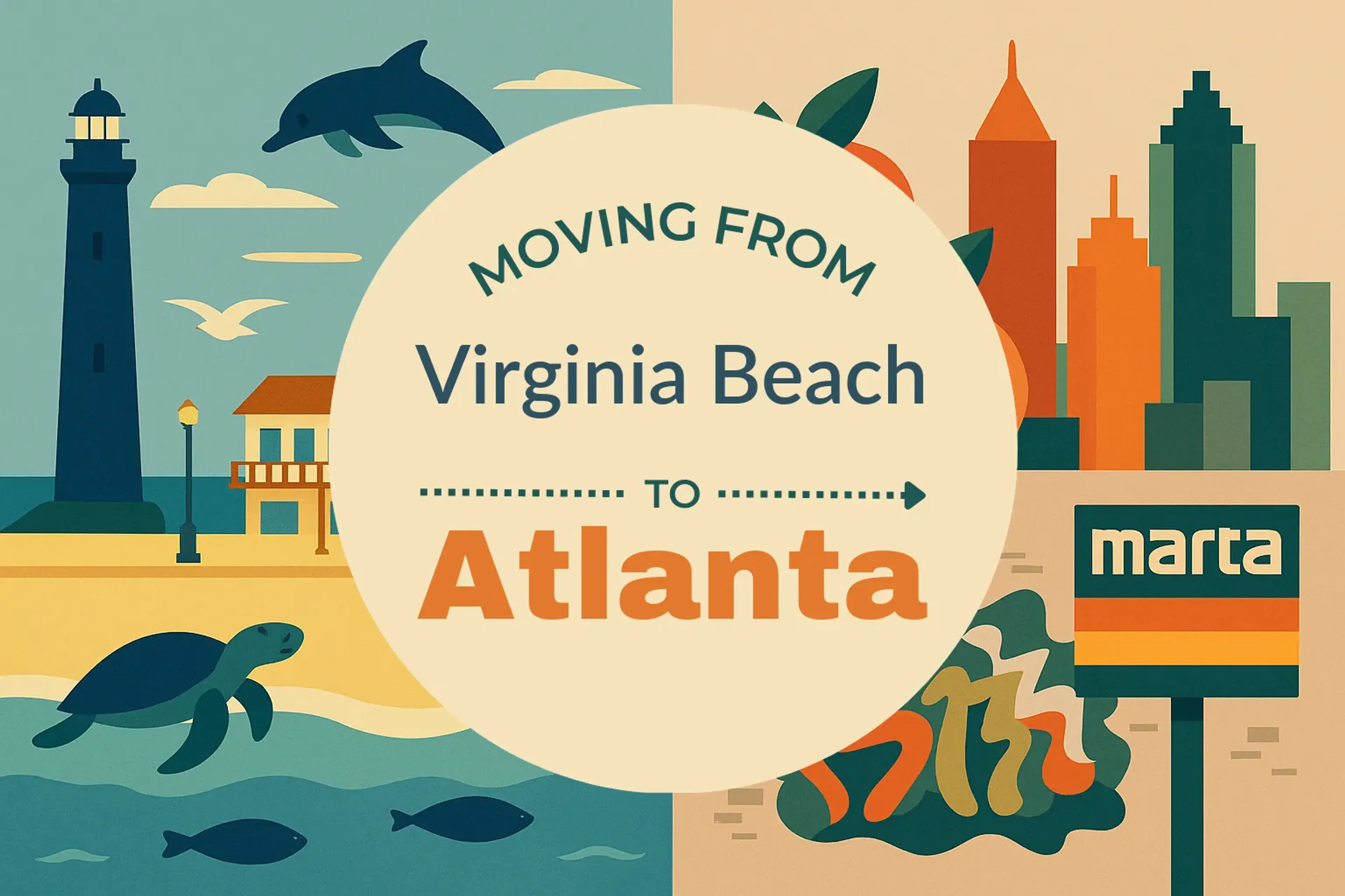 Side-by-side comparison of Virginia Beach to Atlanta moving companies