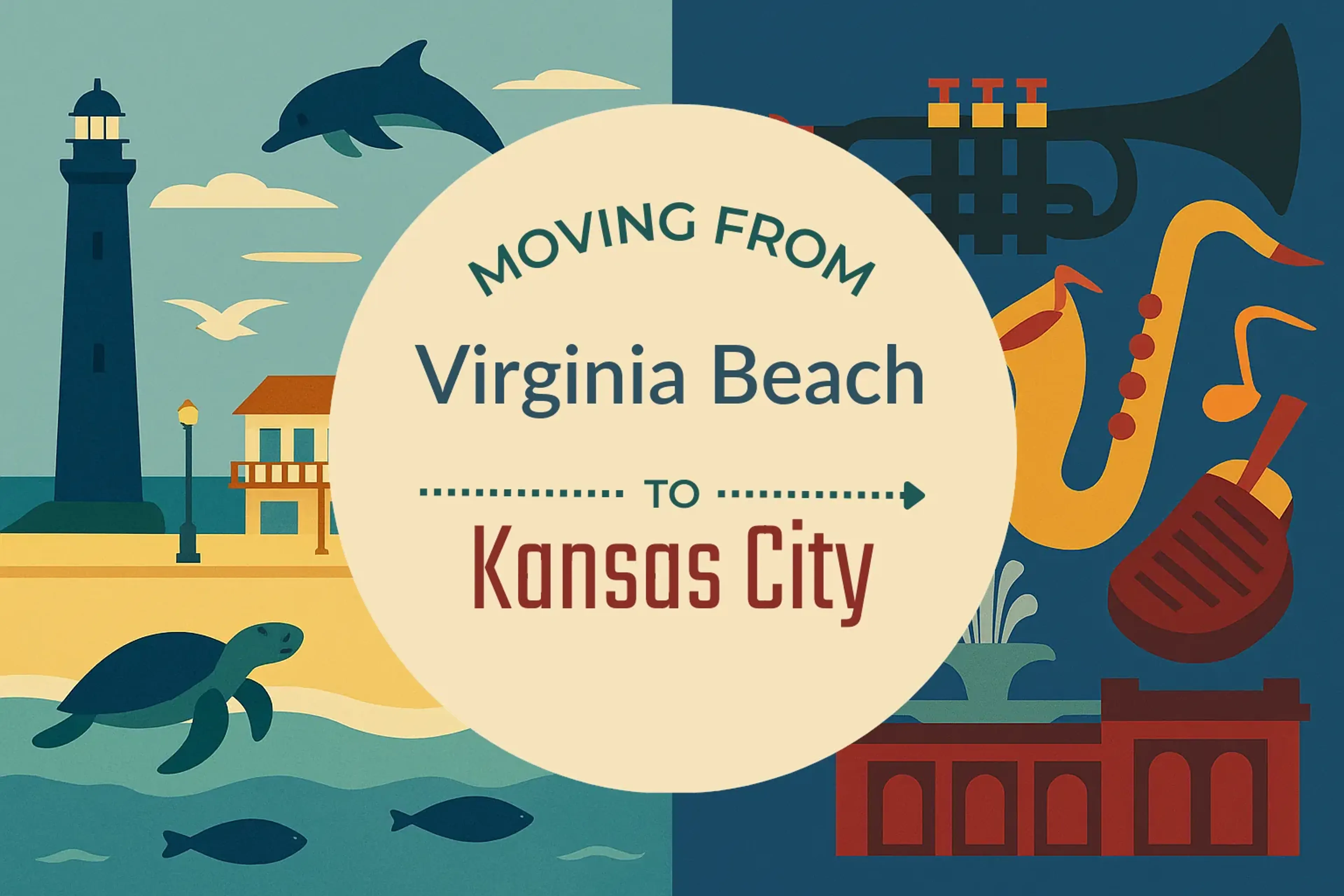Side-by-side comparison of Virginia Beach to Kansas City moving companies