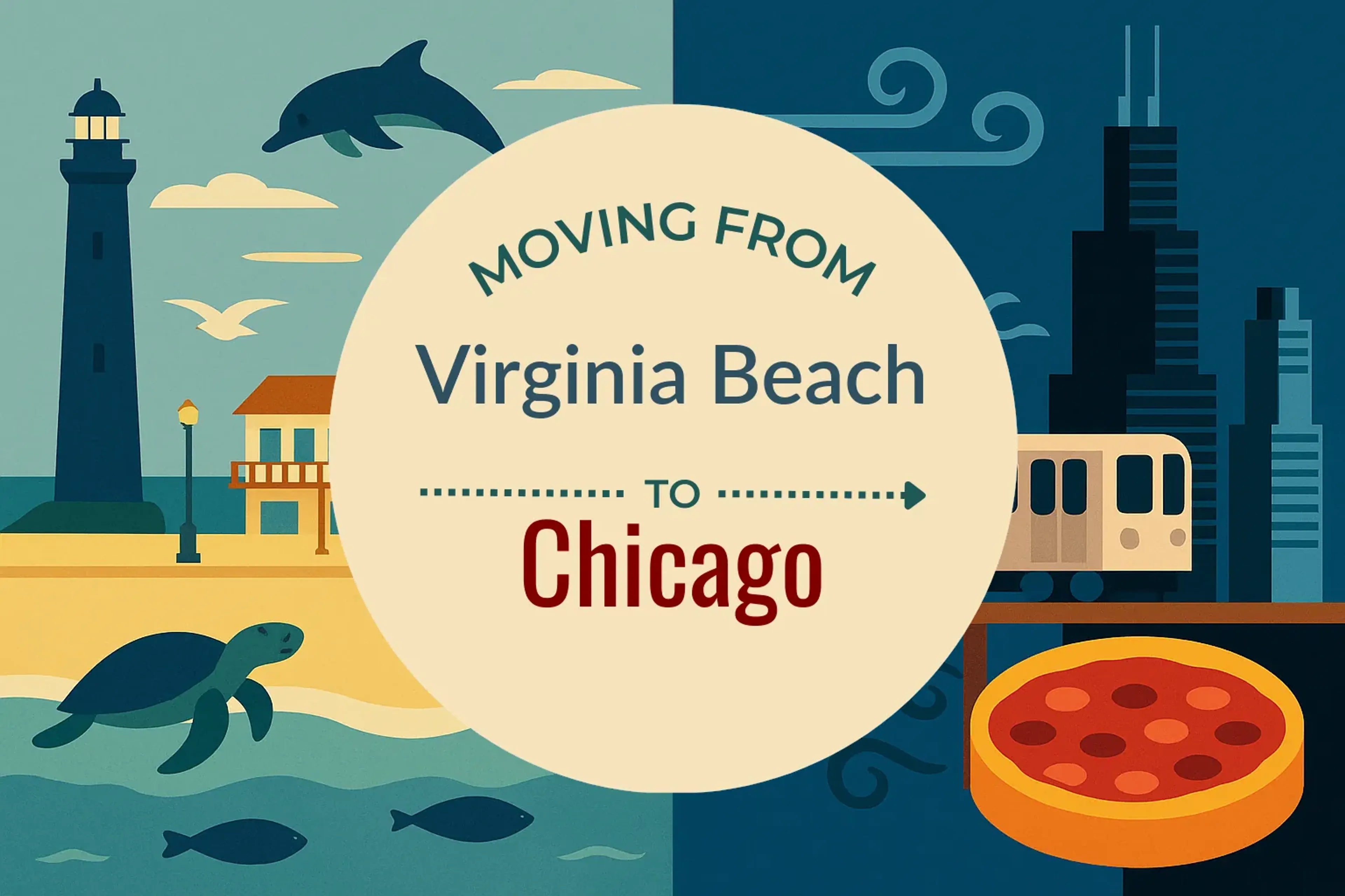 Side-by-side comparison of Virginia Beach to Chicago moving companies