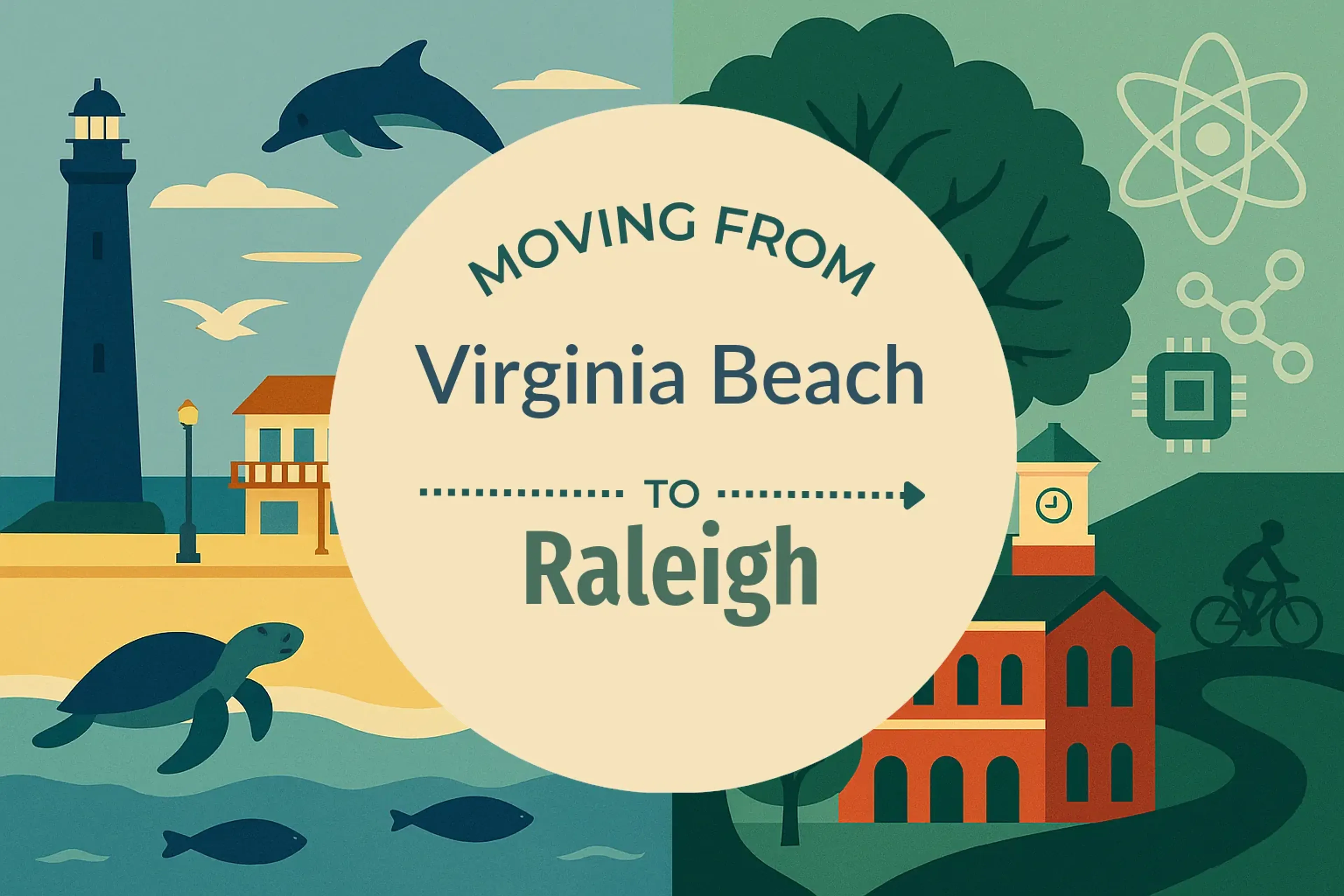 Side-by-side comparison of Virginia Beach to Raleigh moving companies