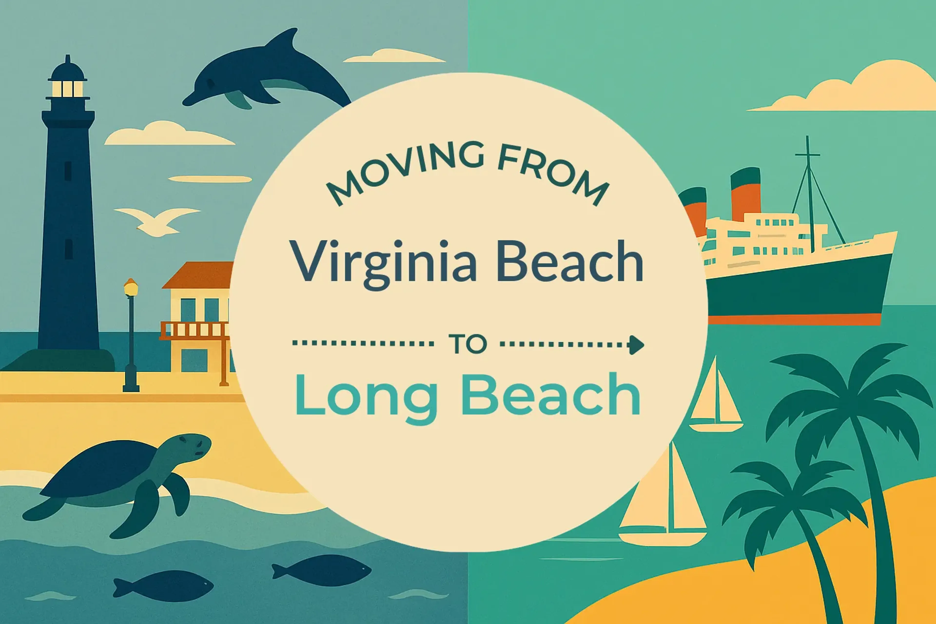 Side-by-side comparison of Virginia Beach to Long Beach moving companies