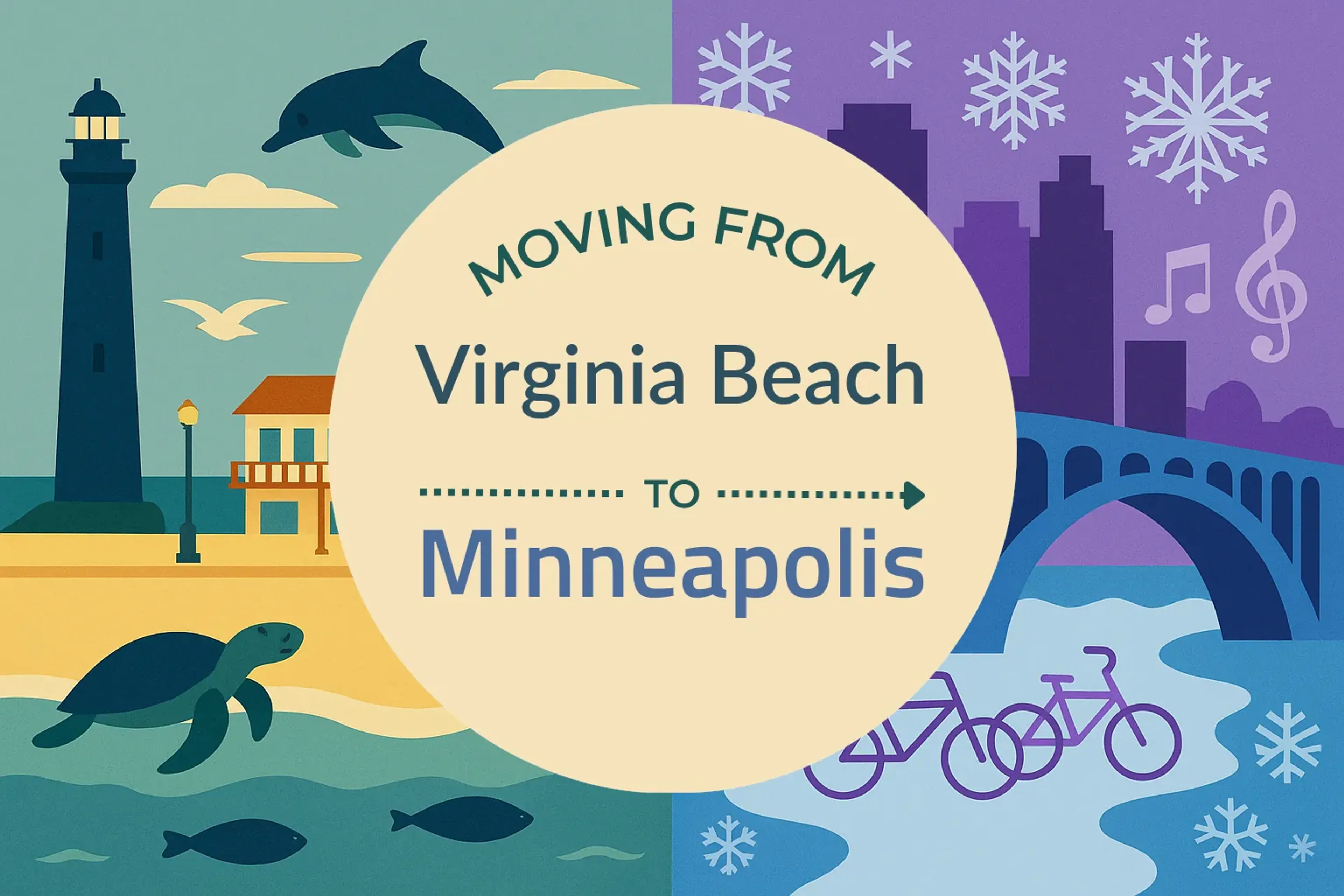 Side-by-side comparison of Virginia Beach to Minneapolis moving companies