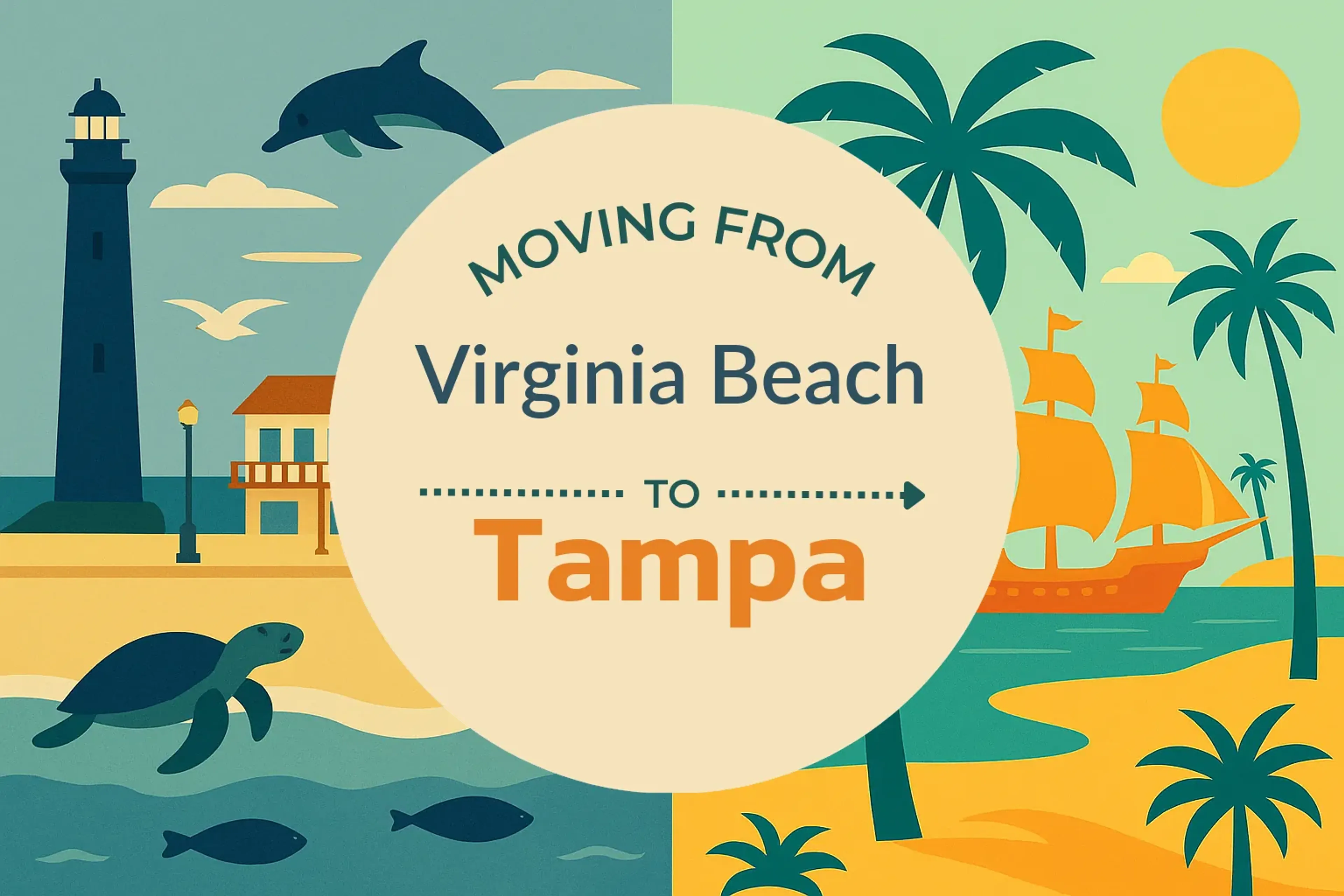 Side-by-side comparison of Virginia Beach to Tampa moving companies