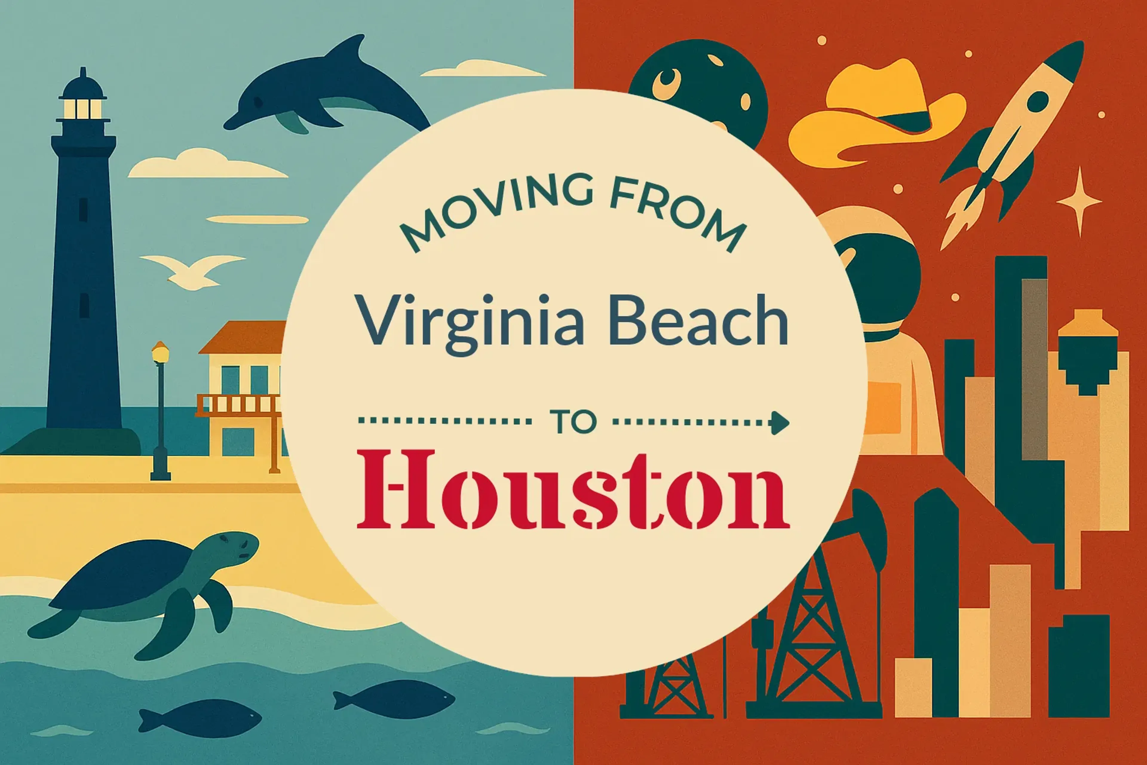 Side-by-side comparison of Virginia Beach to Houston moving companies