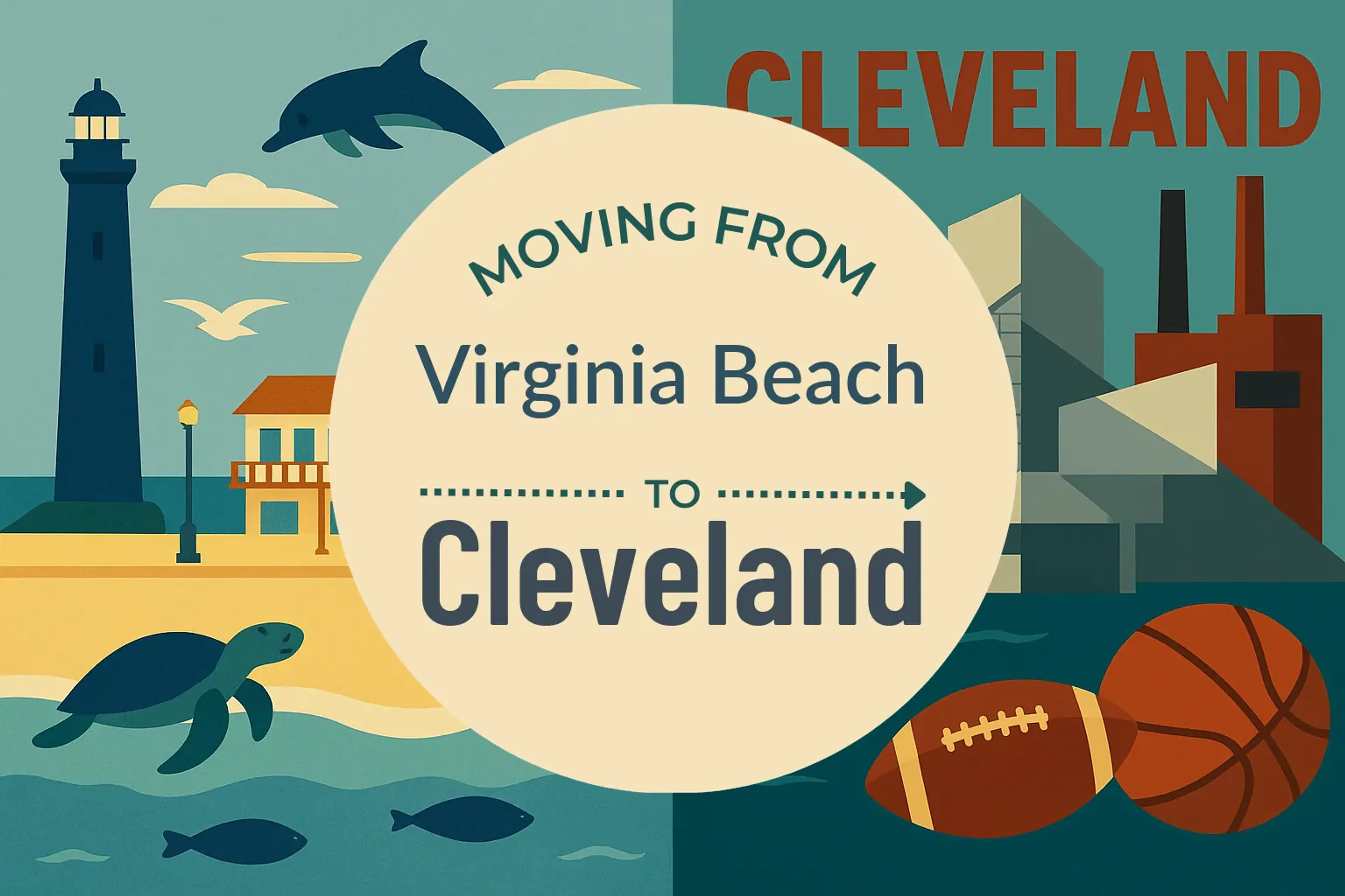 Side-by-side comparison of Virginia Beach to Cleveland moving companies