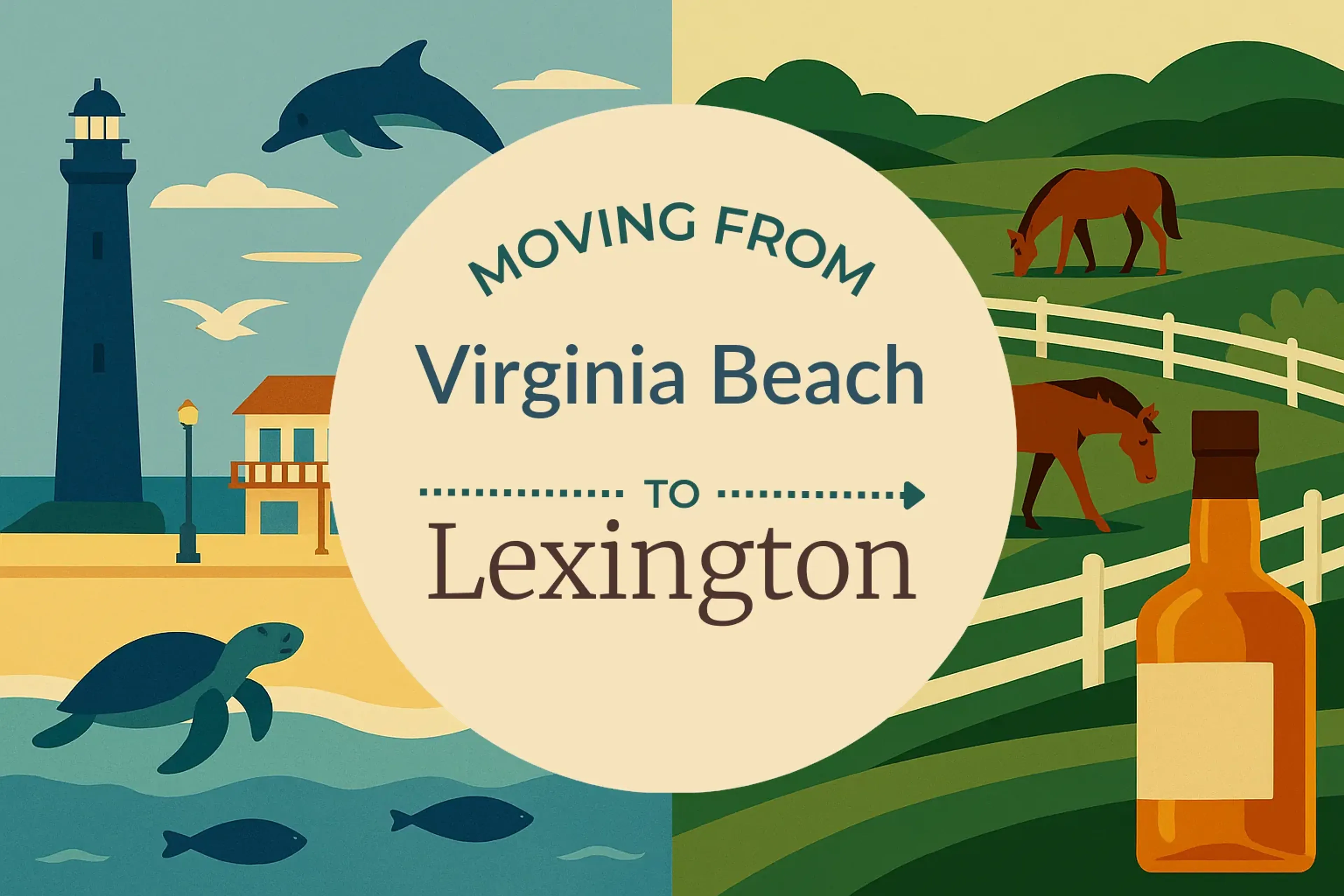 Side-by-side comparison of Virginia Beach to Lexington moving companies