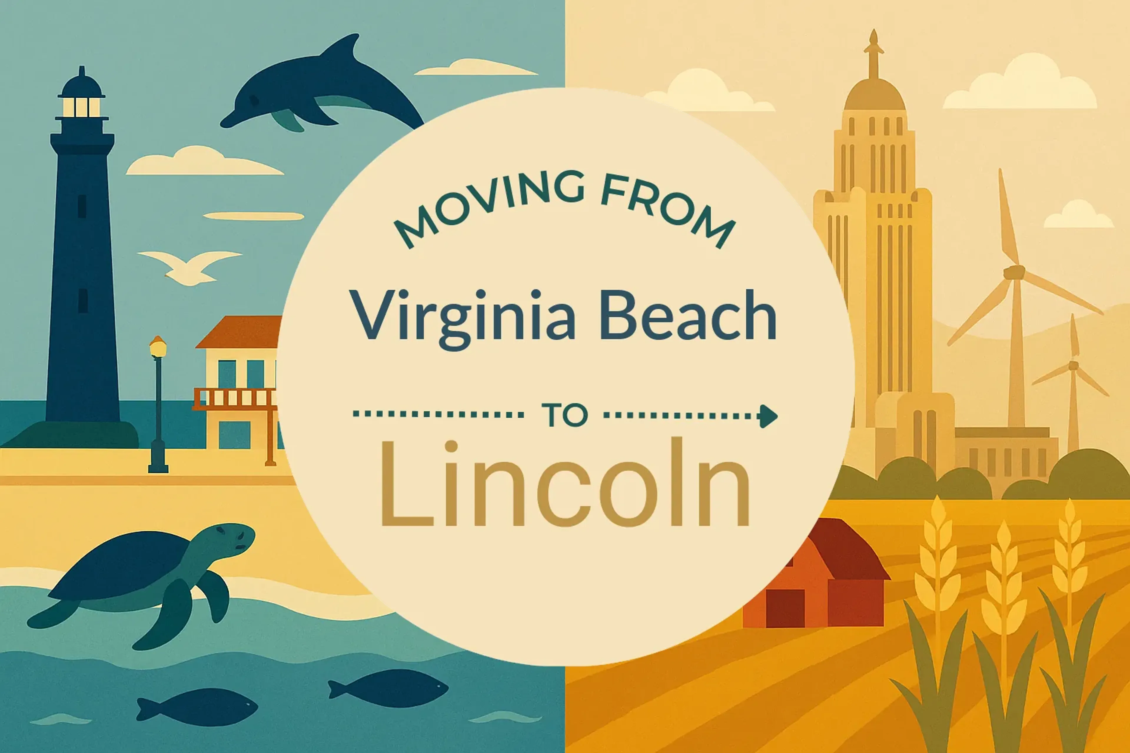 Side-by-side comparison of Virginia Beach to Lincoln moving companies