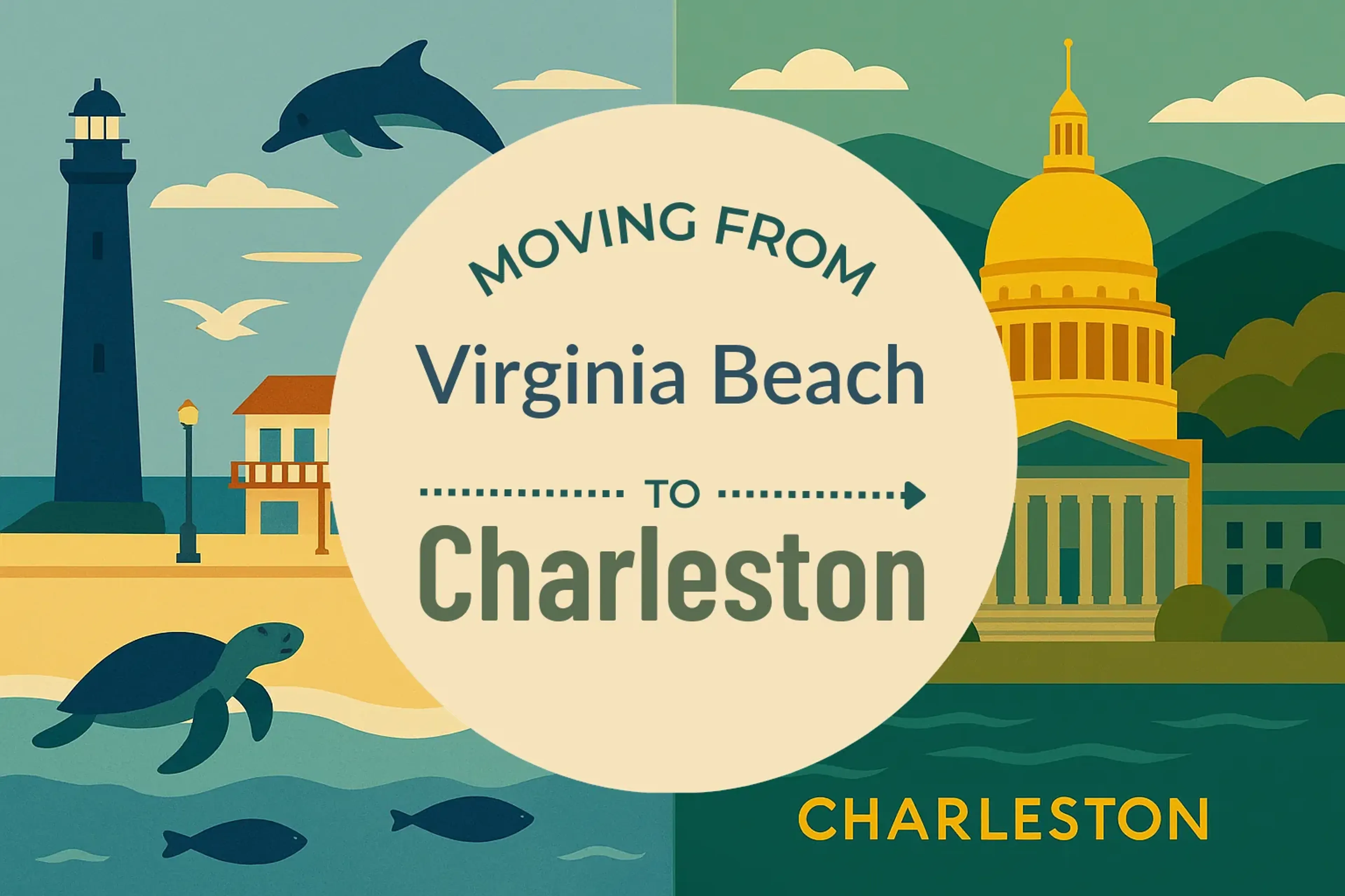 Side-by-side comparison of Virginia Beach to Charleston moving companies