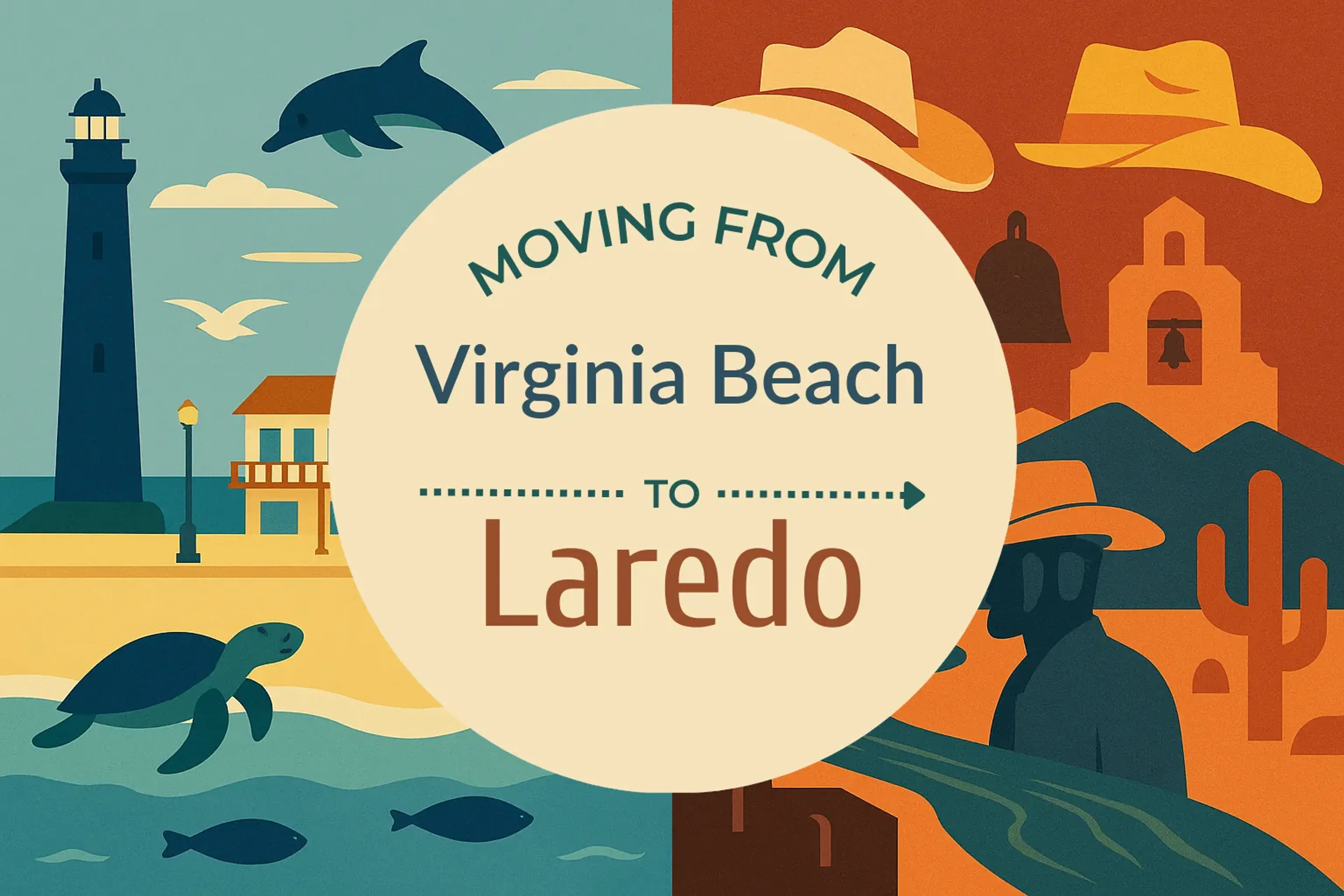 Side-by-side comparison of Virginia Beach to Laredo moving companies