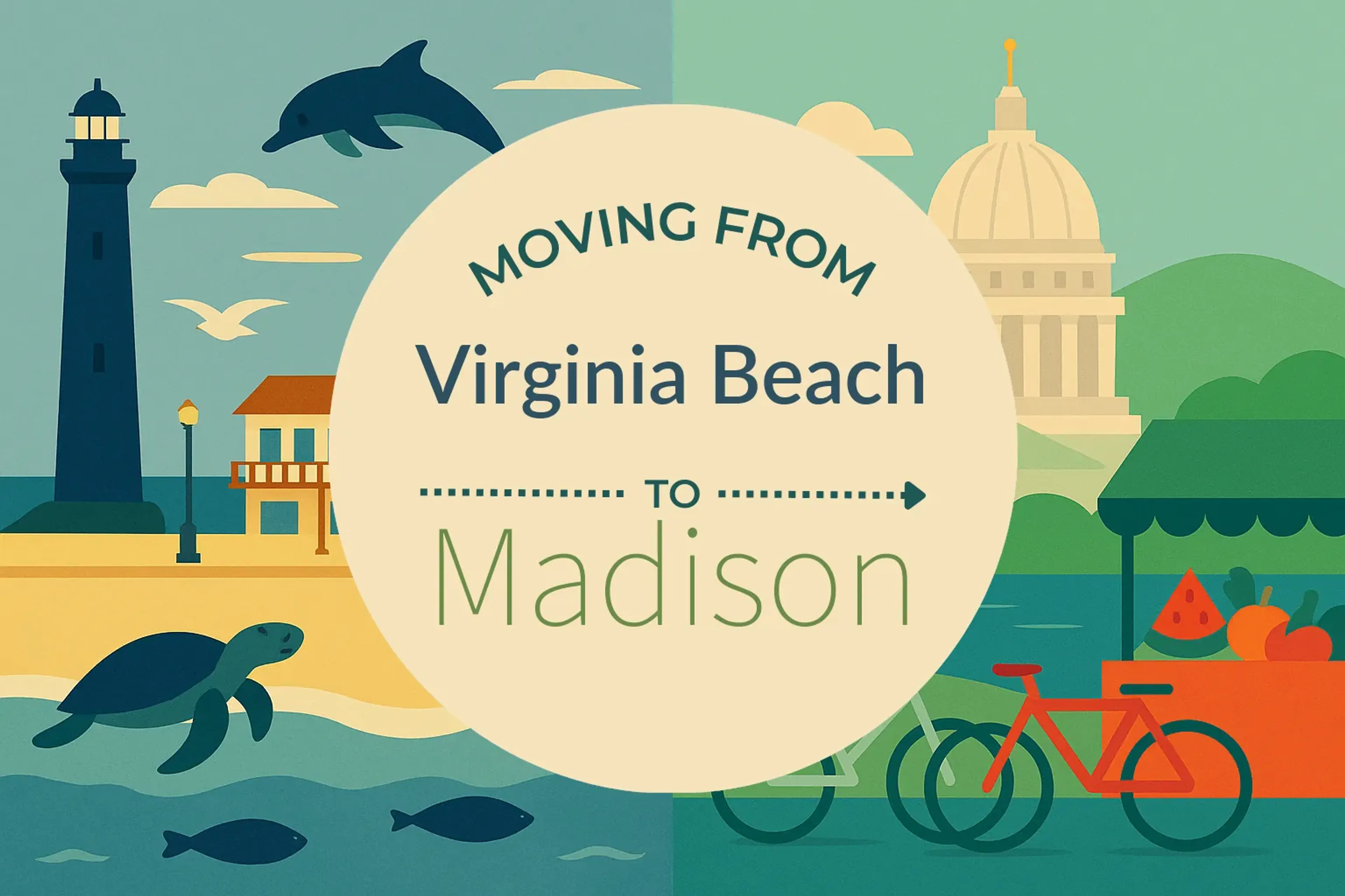 Side-by-side comparison of Virginia Beach to Madison moving companies