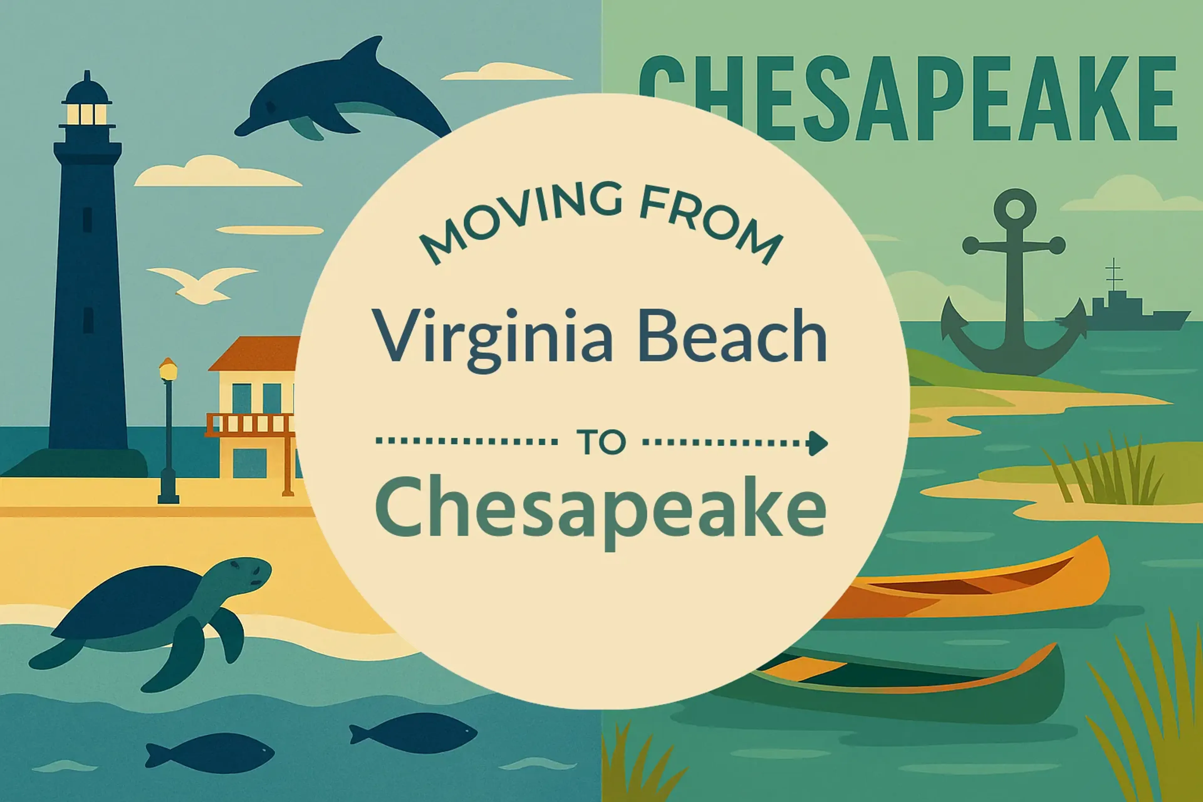 Side-by-side comparison of Virginia Beach to Chesapeake moving companies