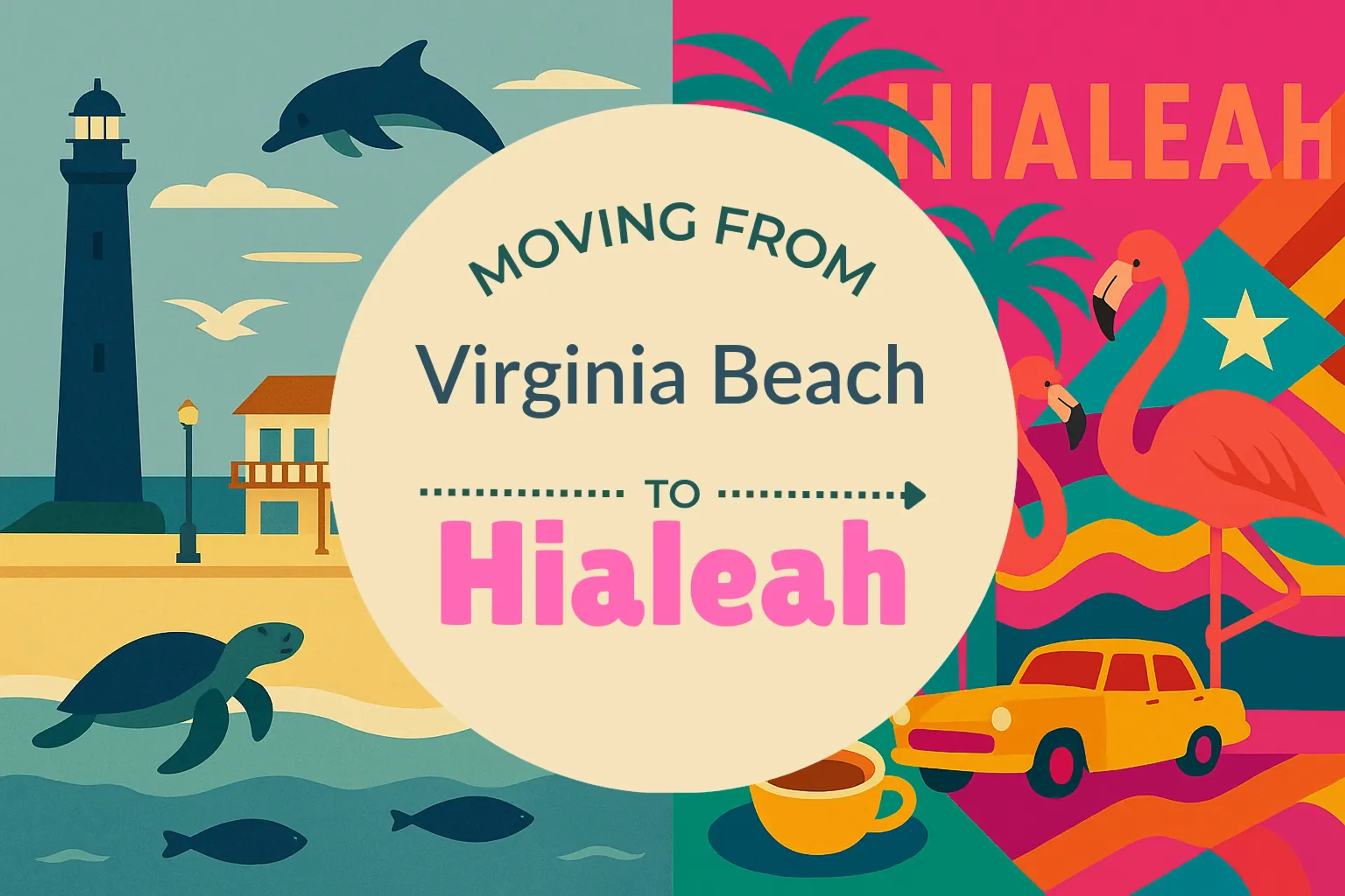 Side-by-side comparison of Virginia Beach to Hialeah moving companies