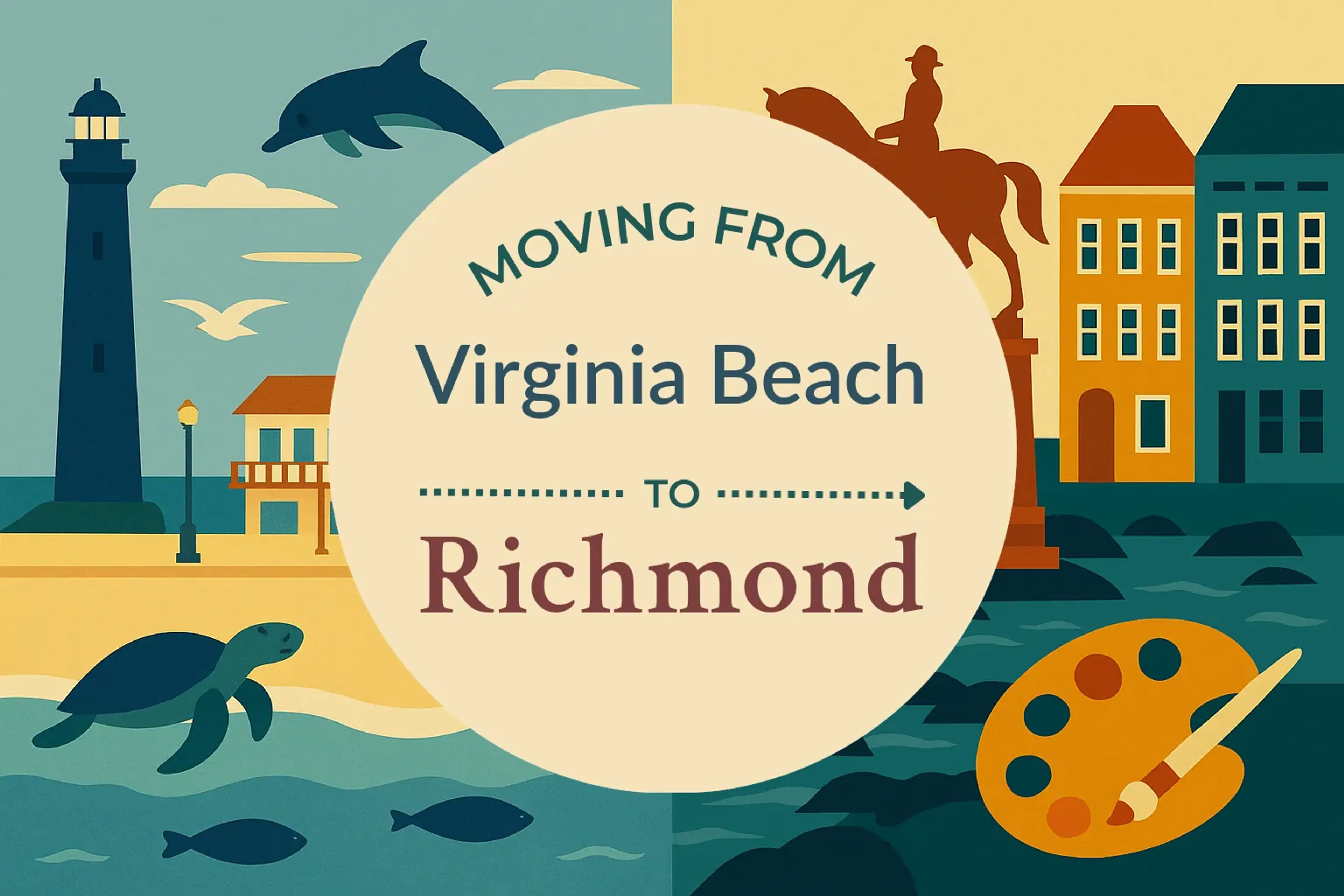 Side-by-side comparison of Virginia Beach to Richmond moving companies