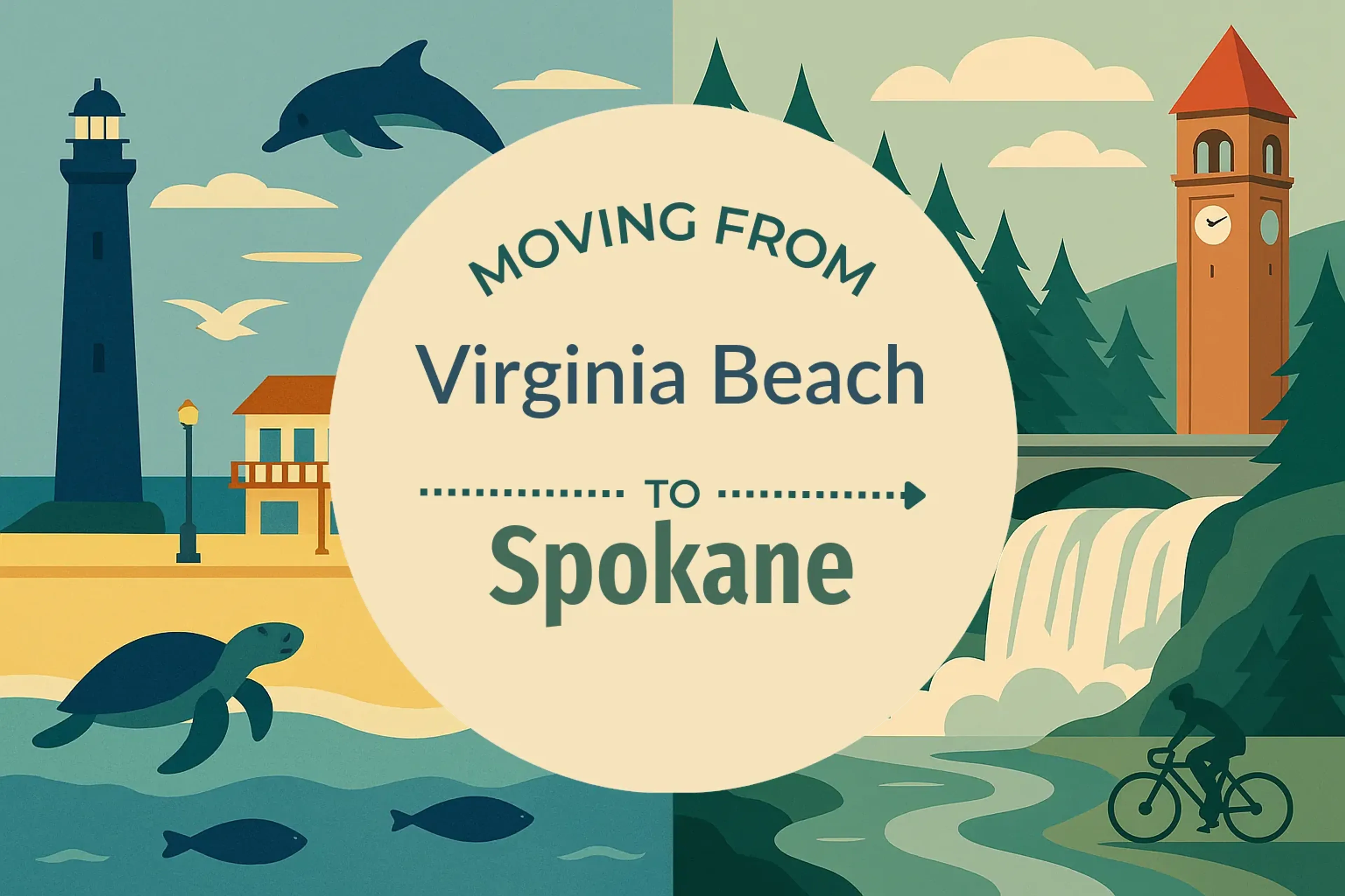Side-by-side comparison of Virginia Beach to Spokane moving companies
