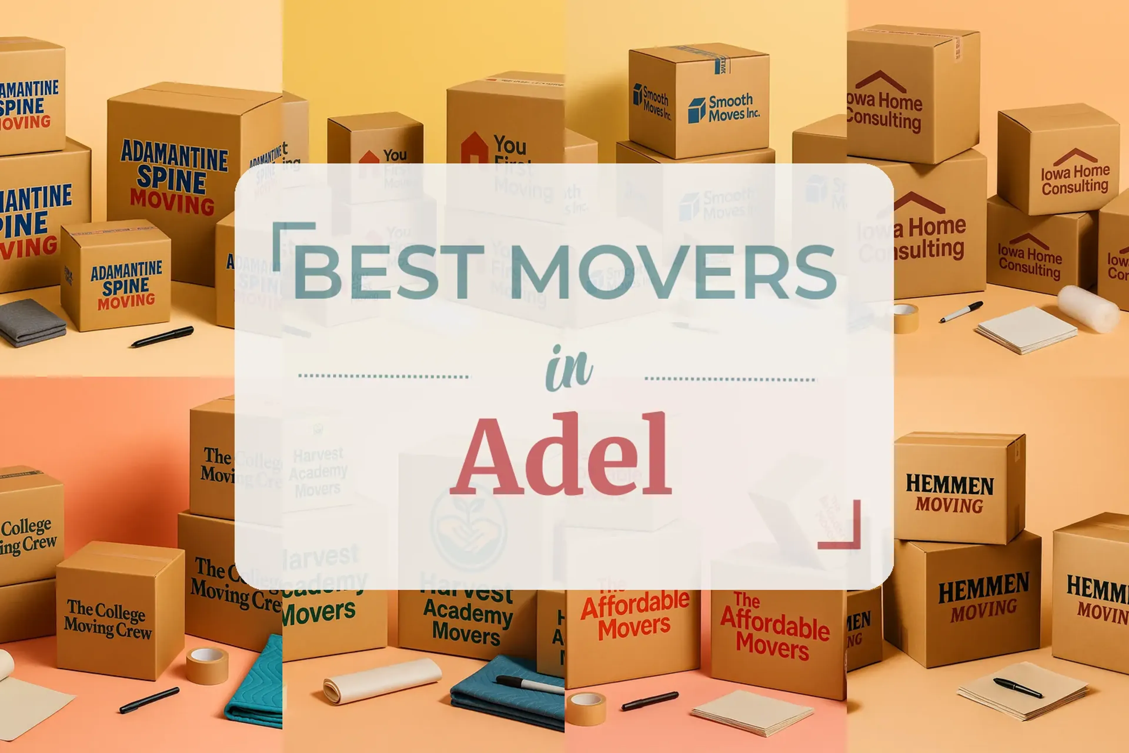 Side-by-side comparison of Adel moving companies