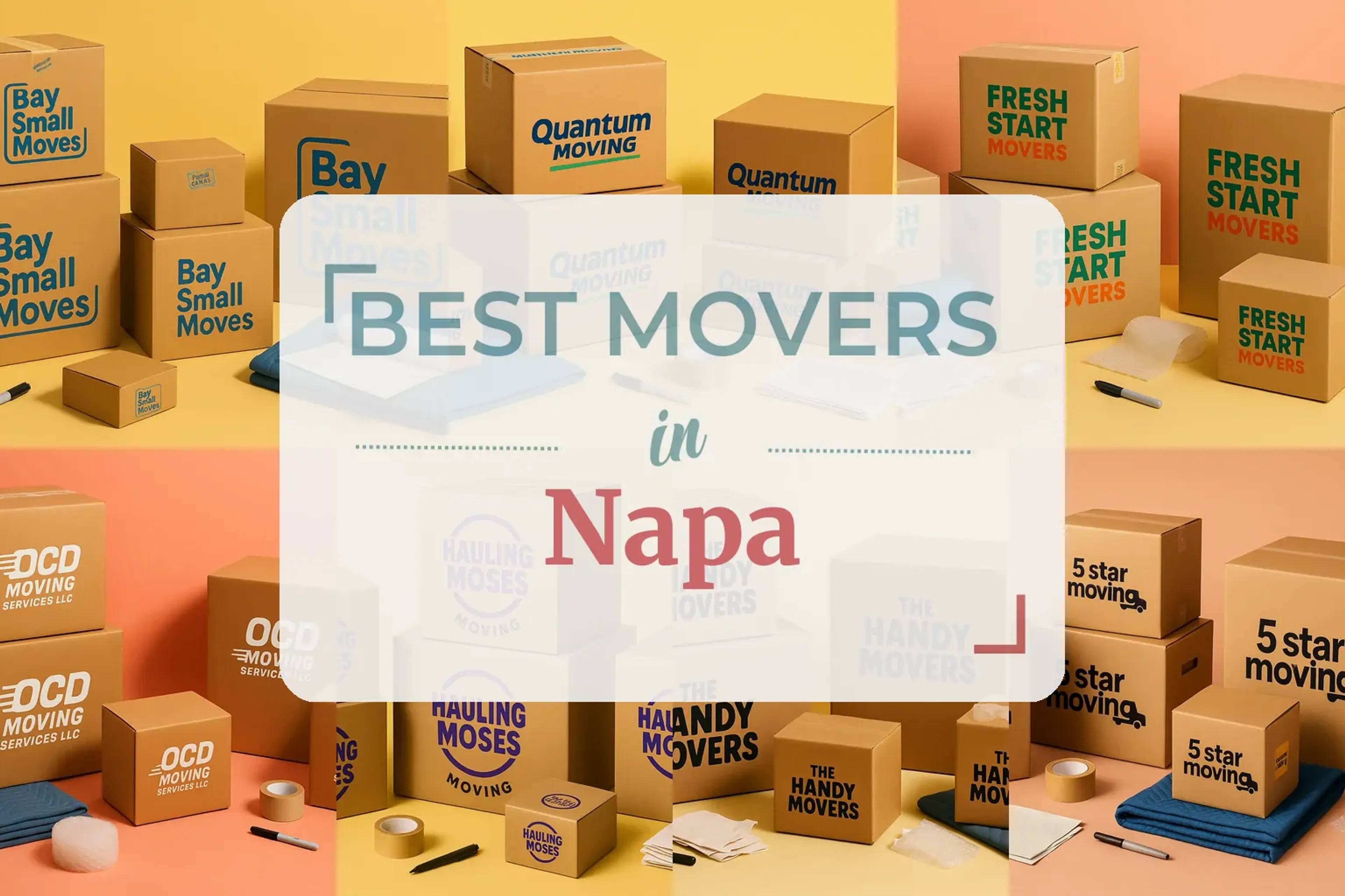 Side-by-side comparison of Napa moving companies
