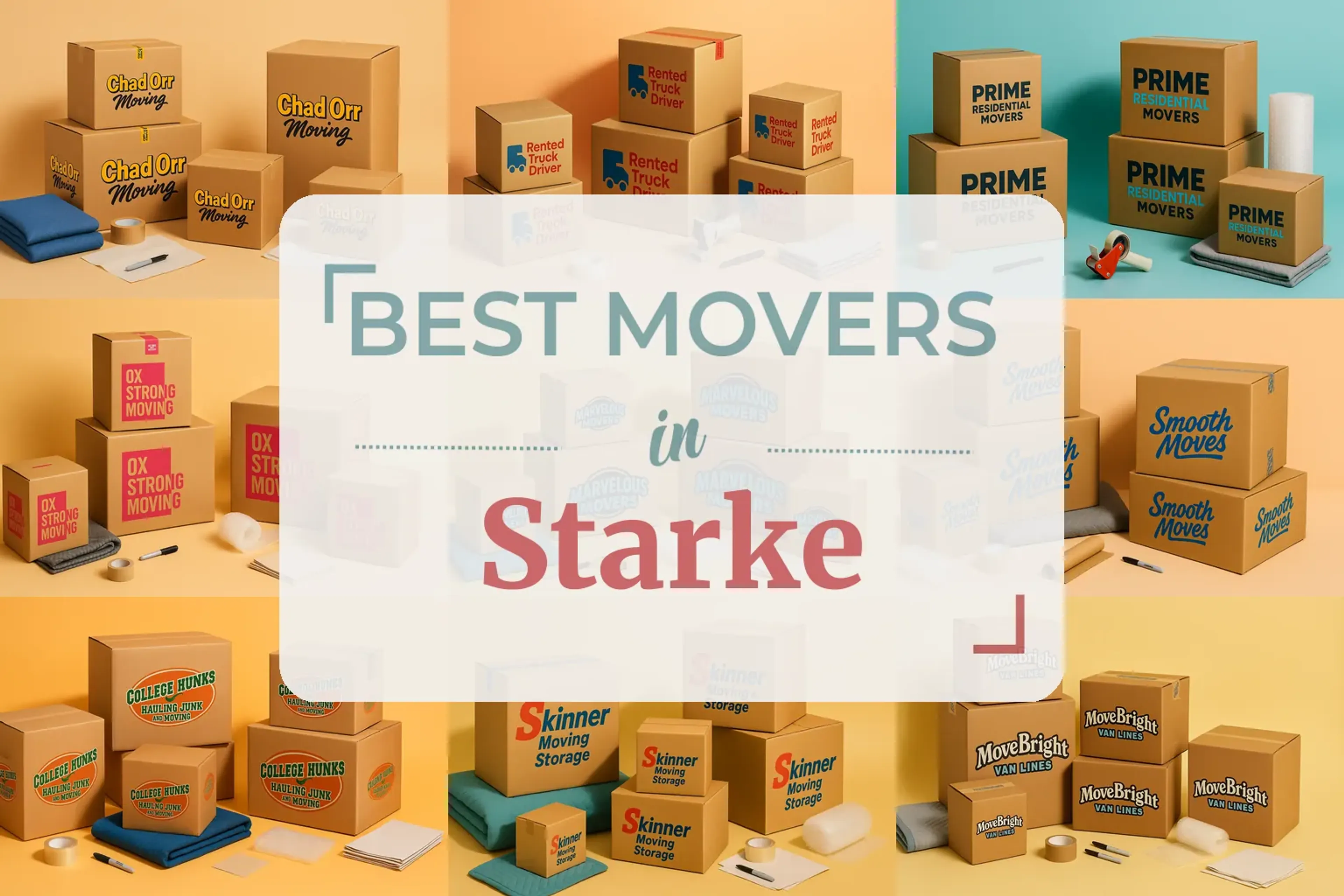 Side-by-side comparison of Starke moving companies