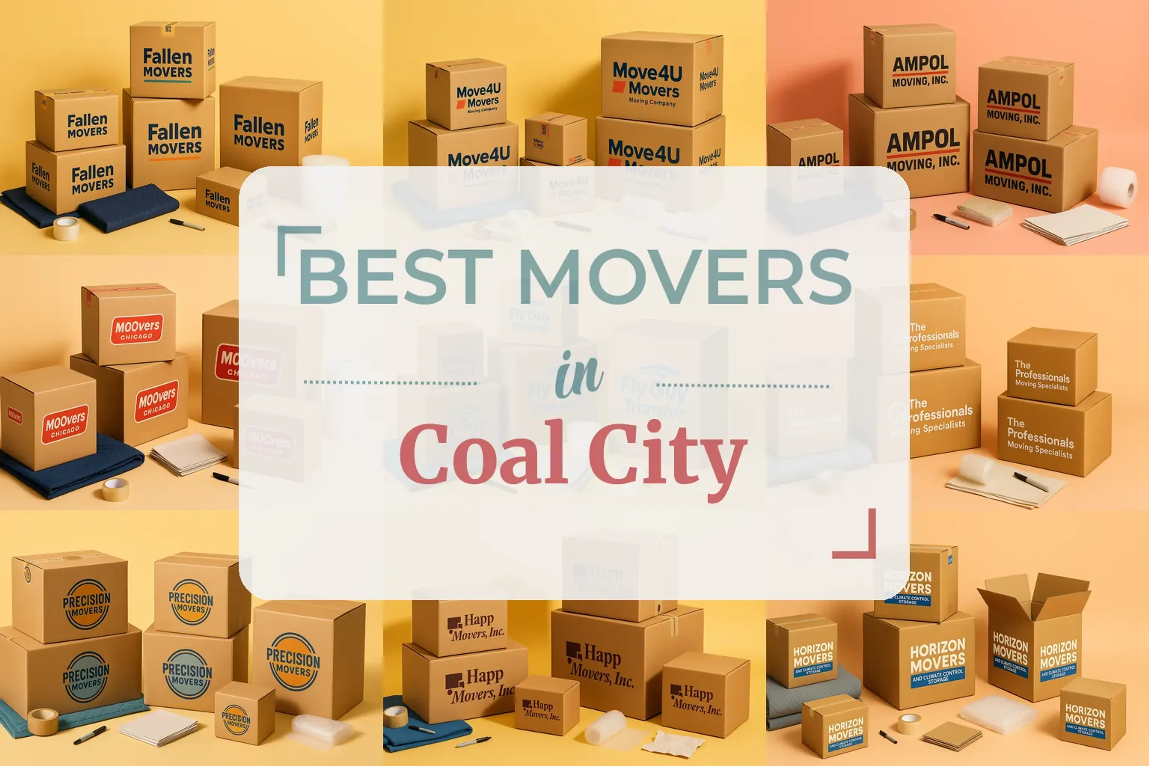 Side-by-side comparison of Coal City moving companies