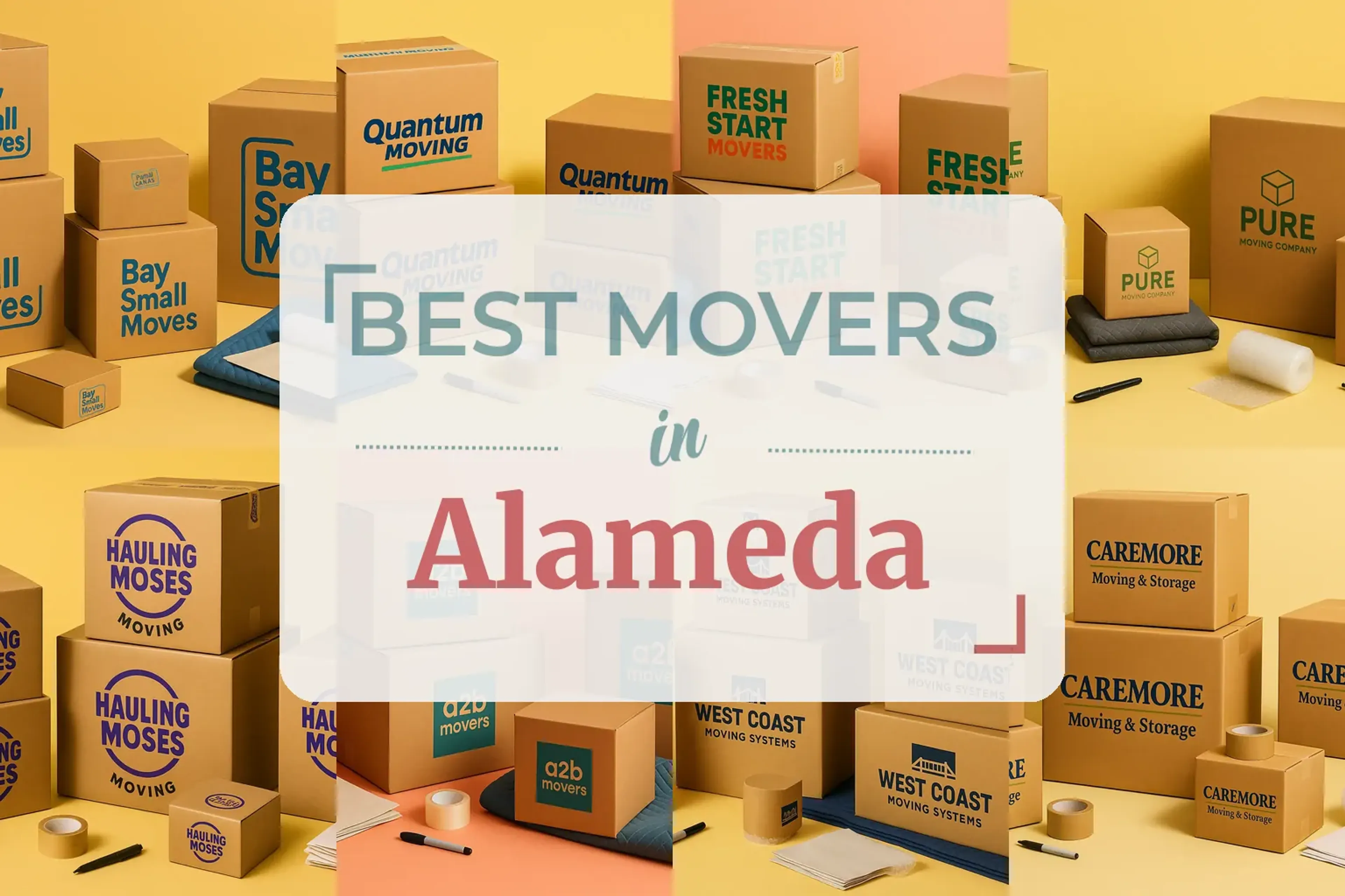Side-by-side comparison of Alameda moving companies