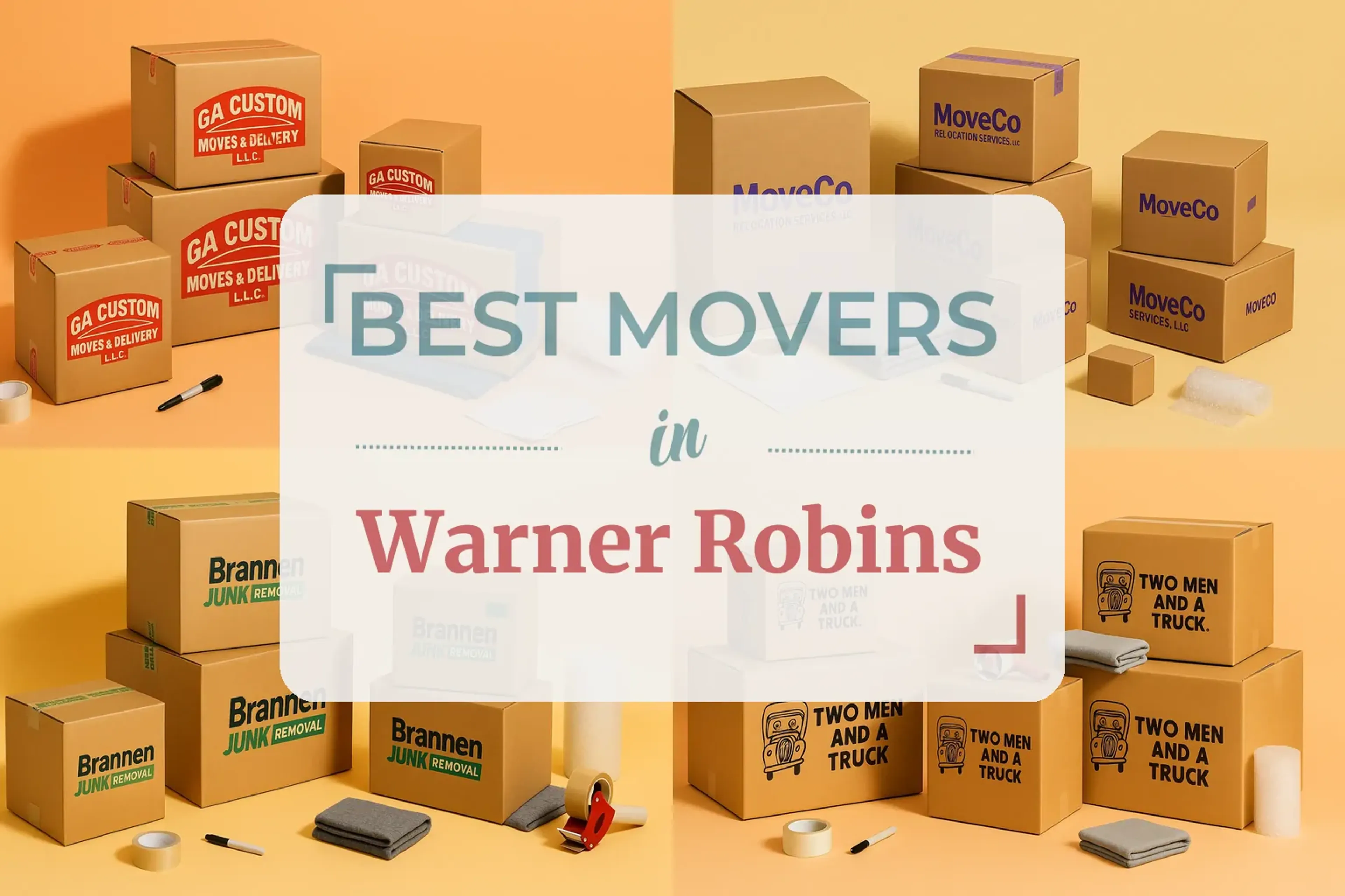 Side-by-side comparison of Warner Robins moving companies