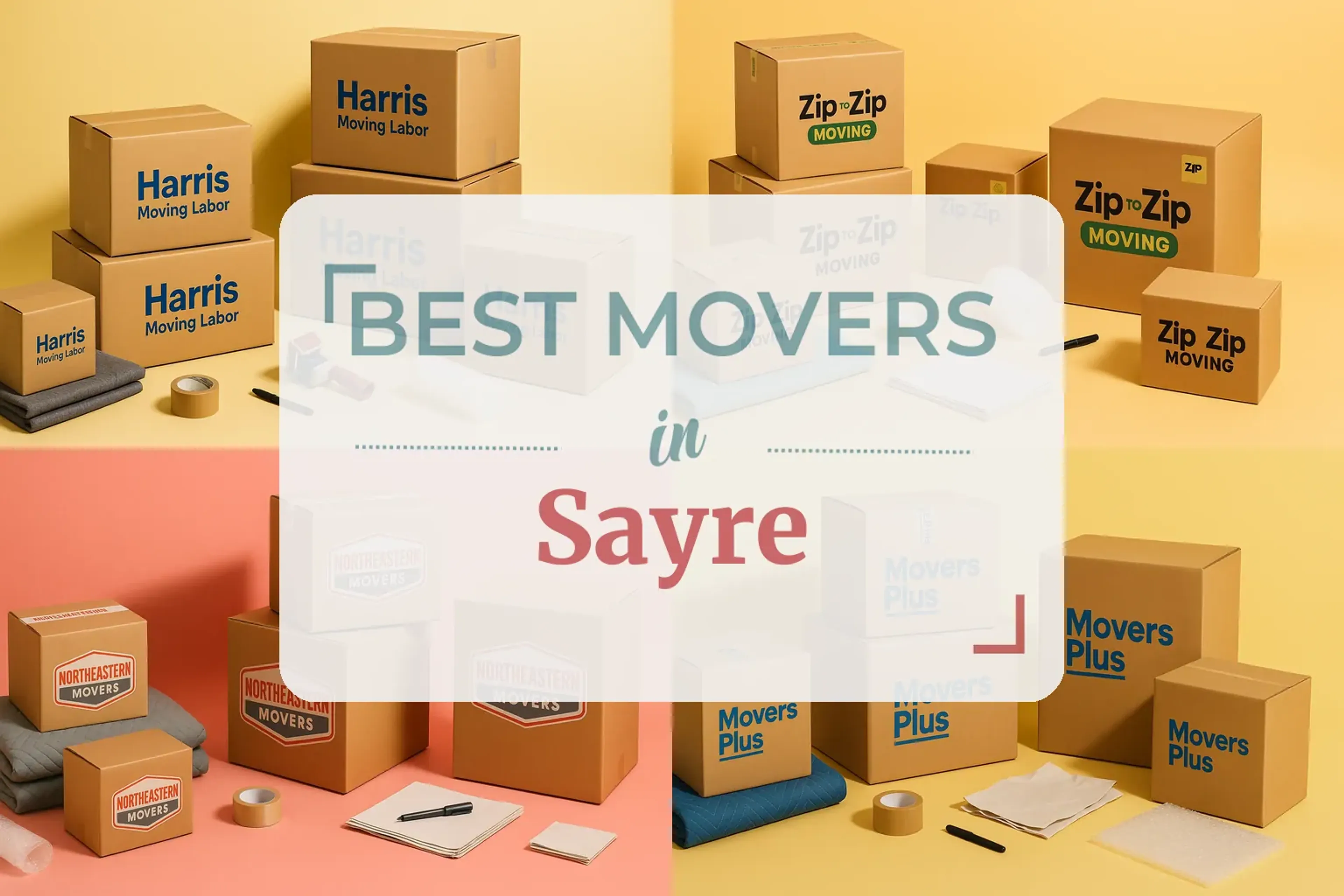 Side-by-side comparison of Sayre moving companies