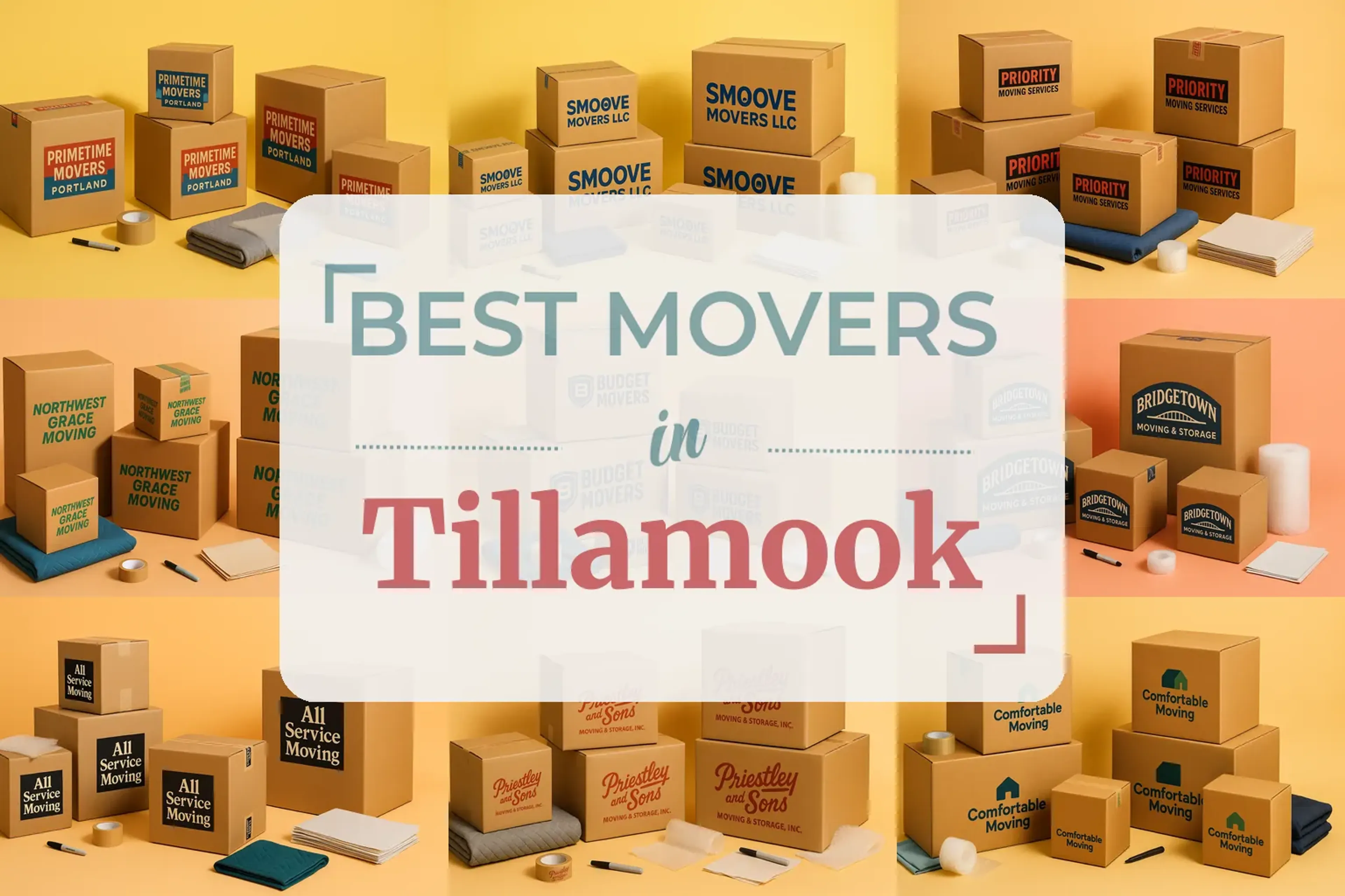 Side-by-side comparison of Tillamook moving companies