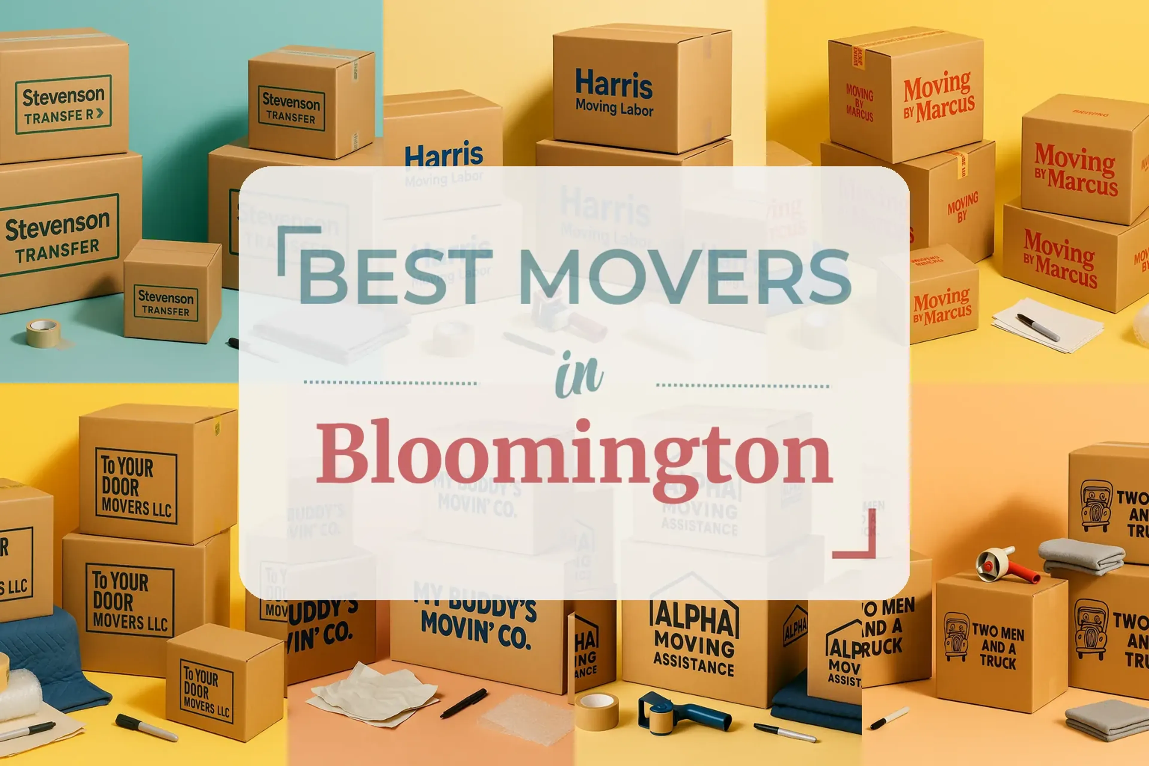 Side-by-side comparison of Bloomington moving companies