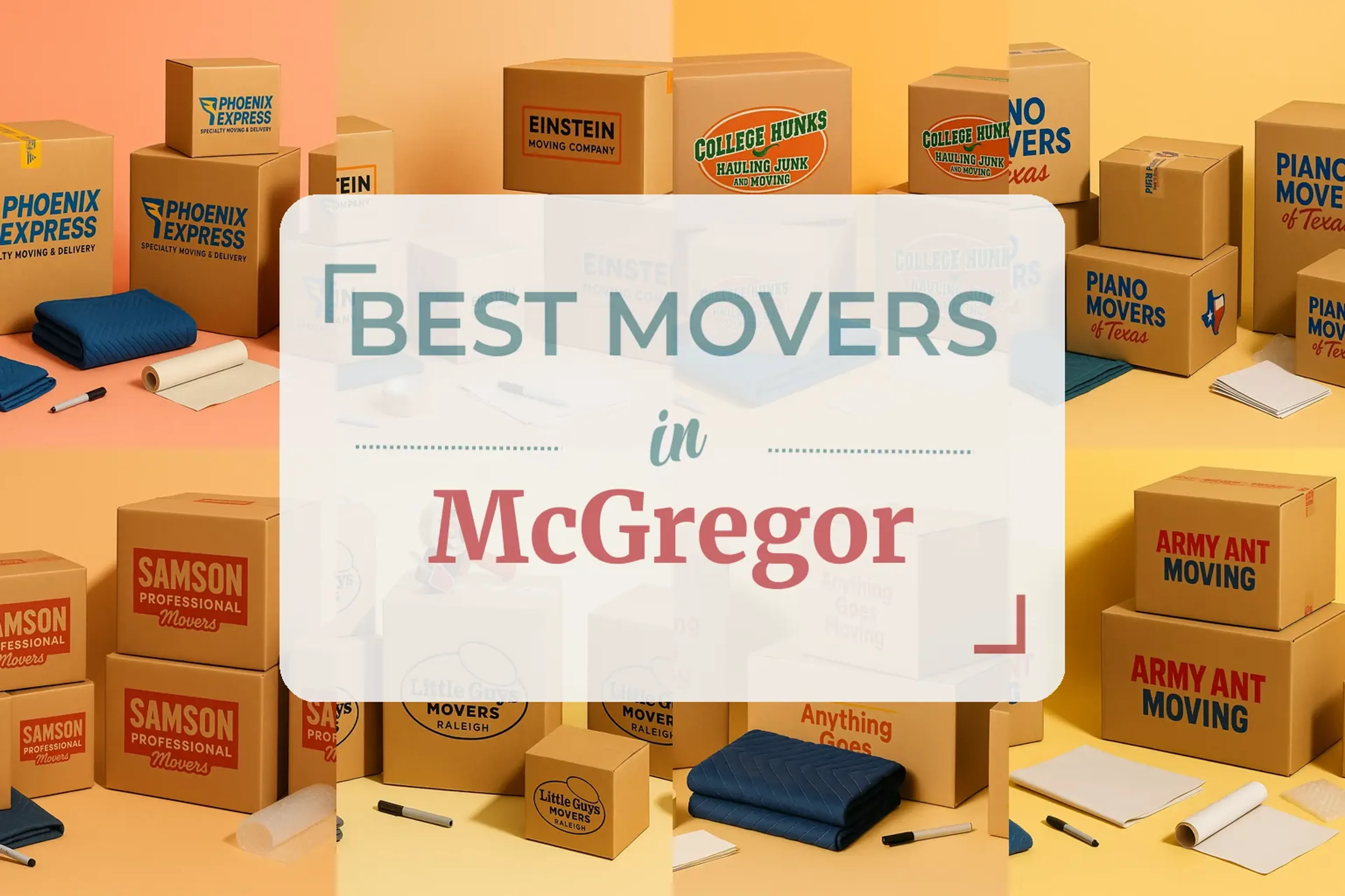 Side-by-side comparison of McGregor moving companies