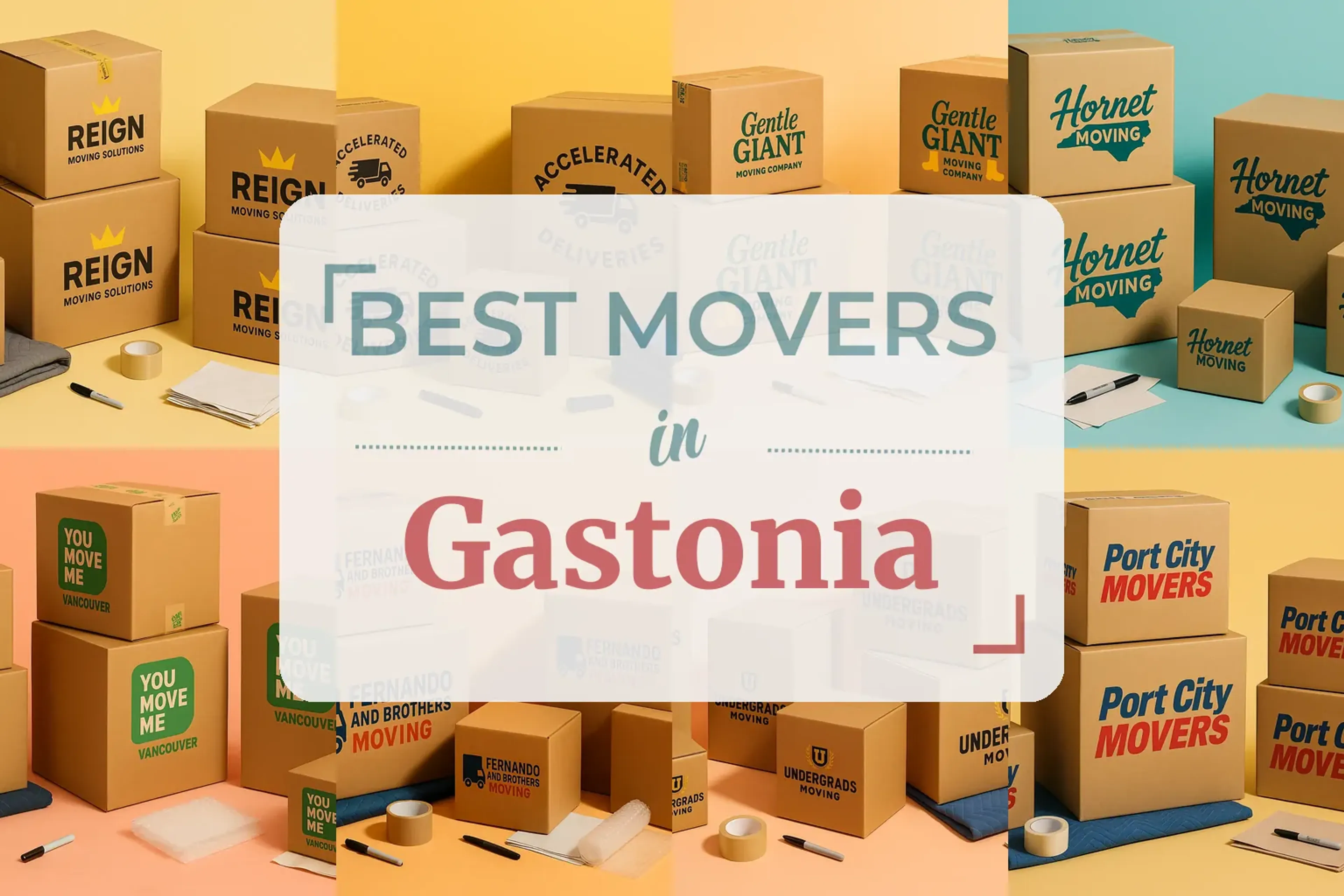 Side-by-side comparison of Gastonia moving companies