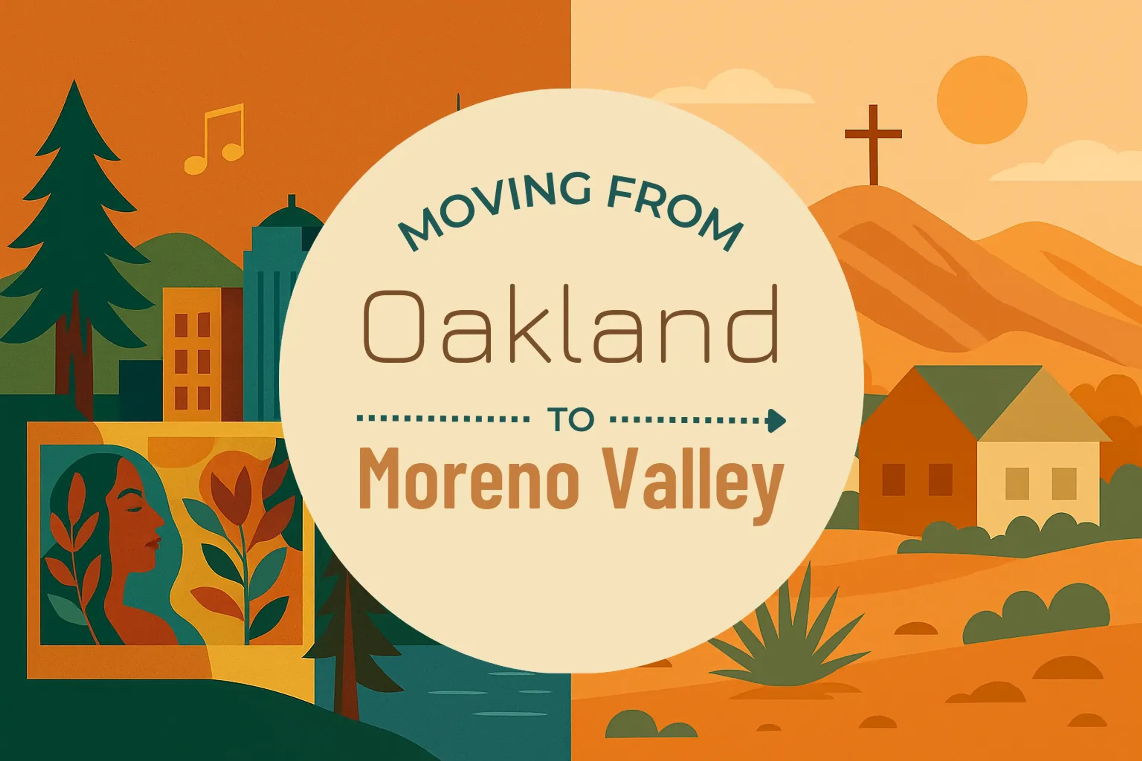 Side-by-side comparison of Oakland to Moreno Valley moving companies