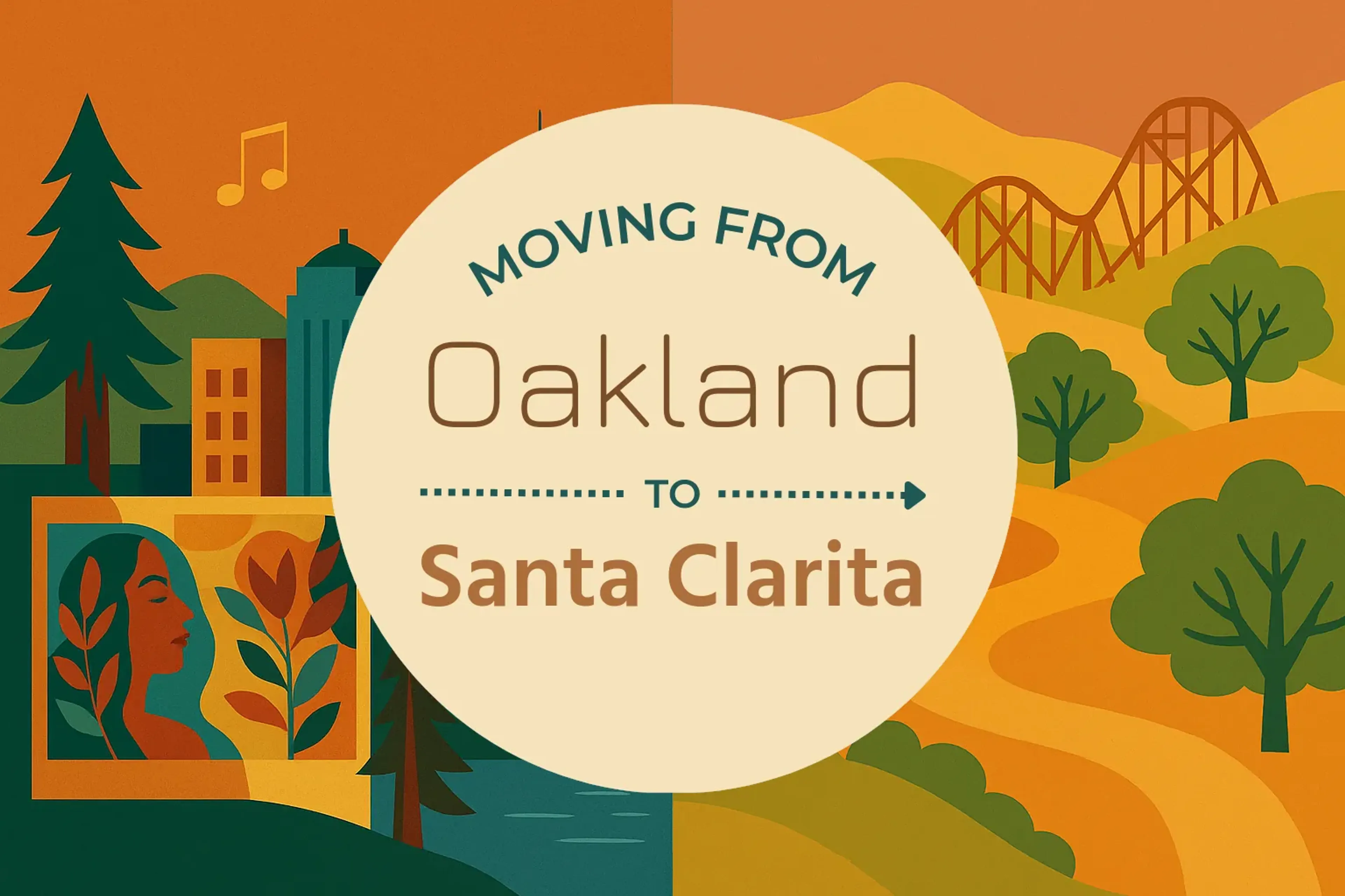 Side-by-side comparison of Oakland to Santa Clarita moving companies