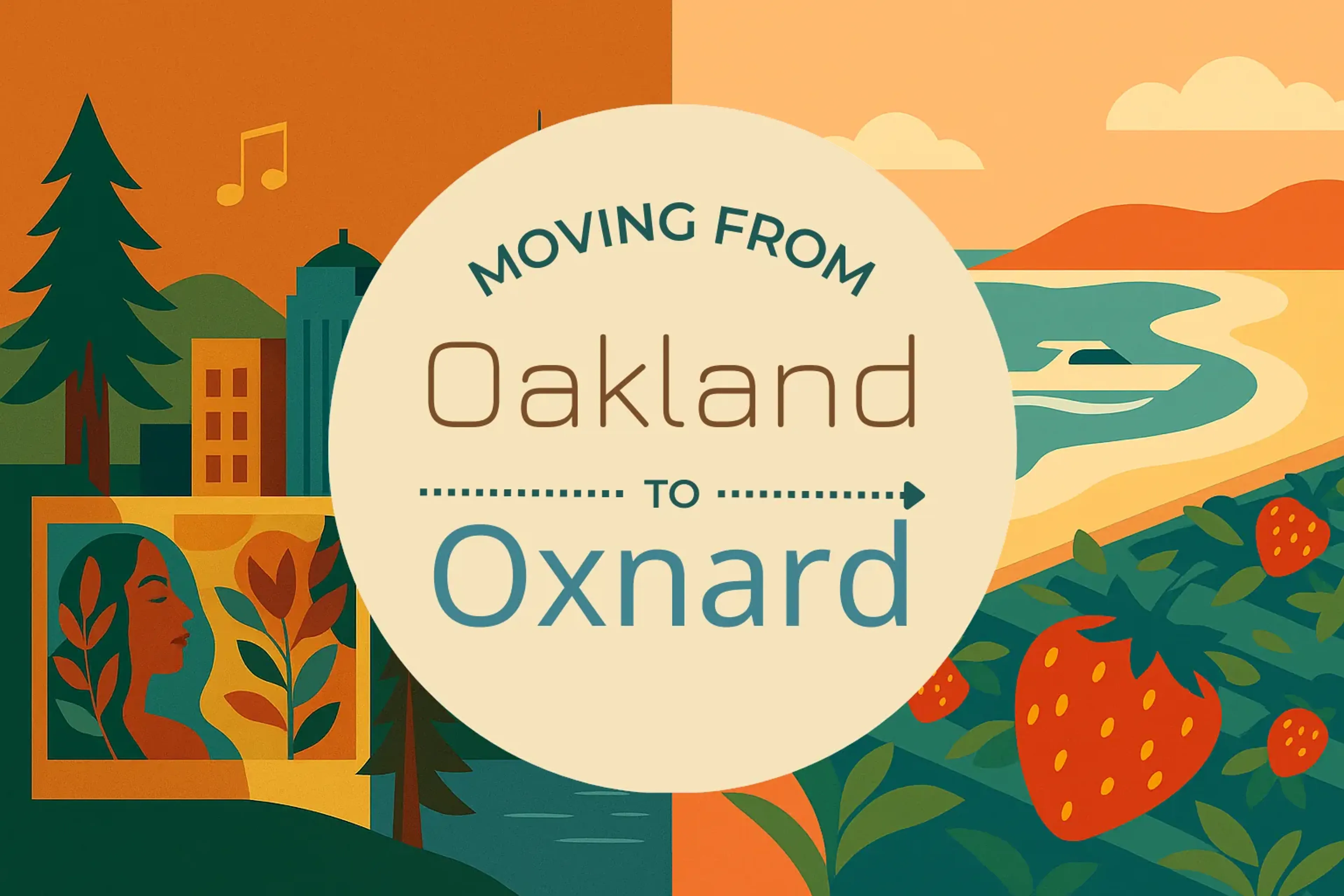 Side-by-side comparison of Oakland to Oxnard moving companies