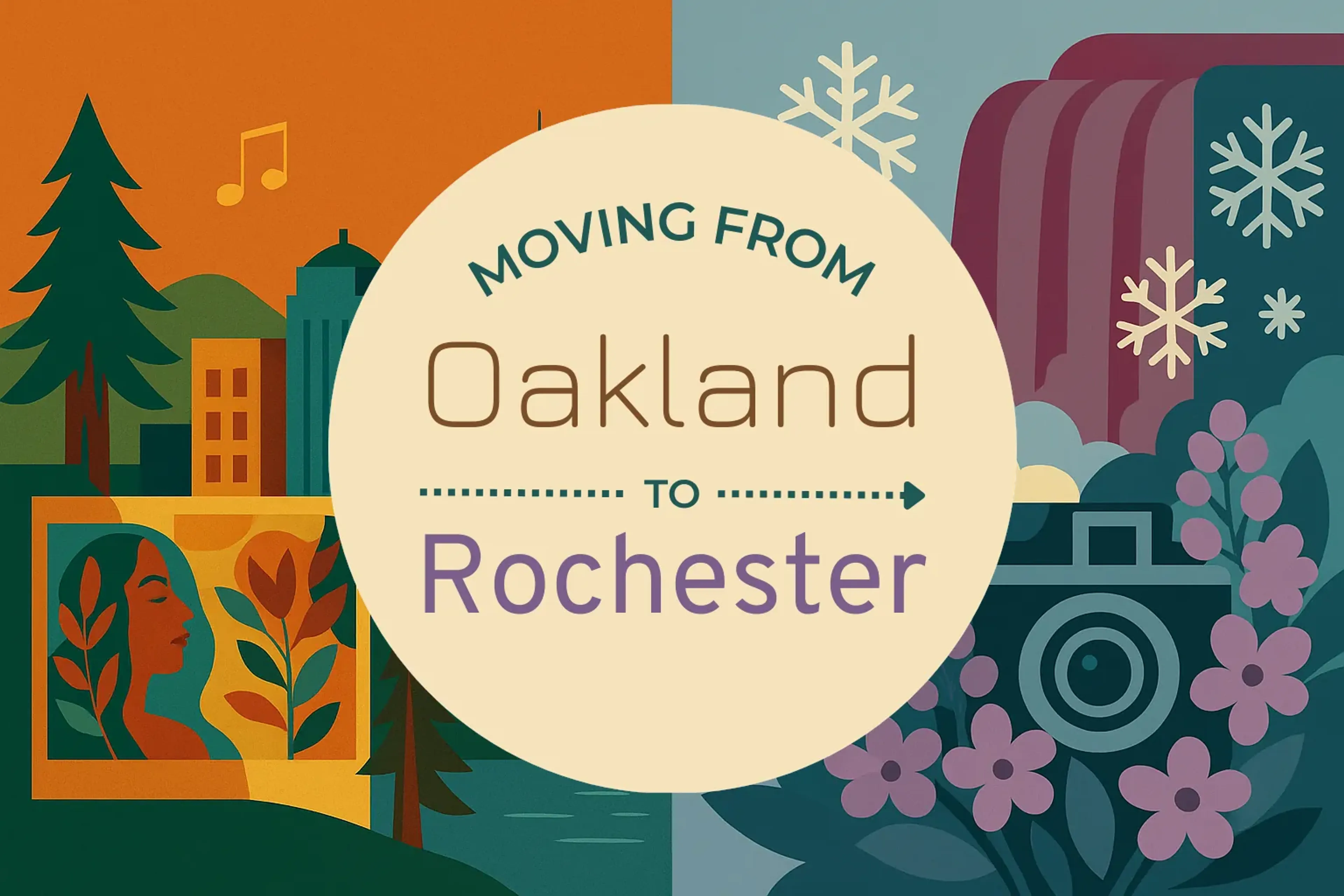 Side-by-side comparison of Oakland to Rochester moving companies