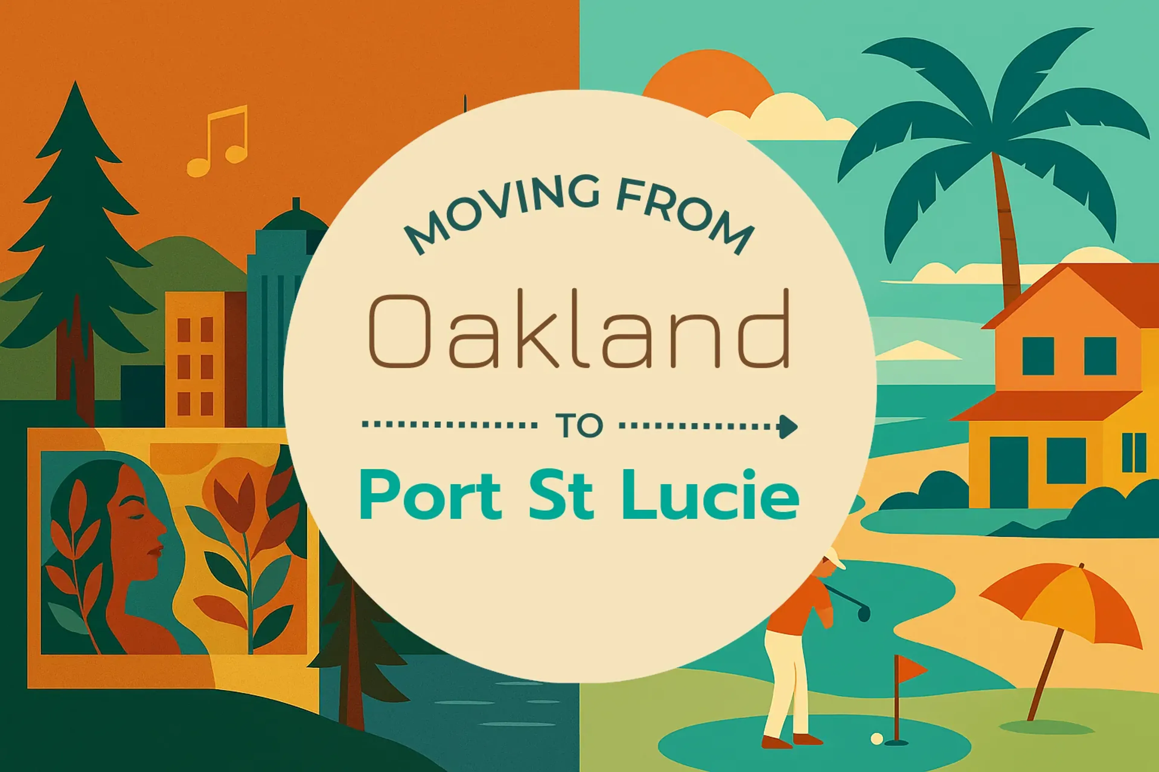 Side-by-side comparison of Oakland to Port St. Lucie moving companies