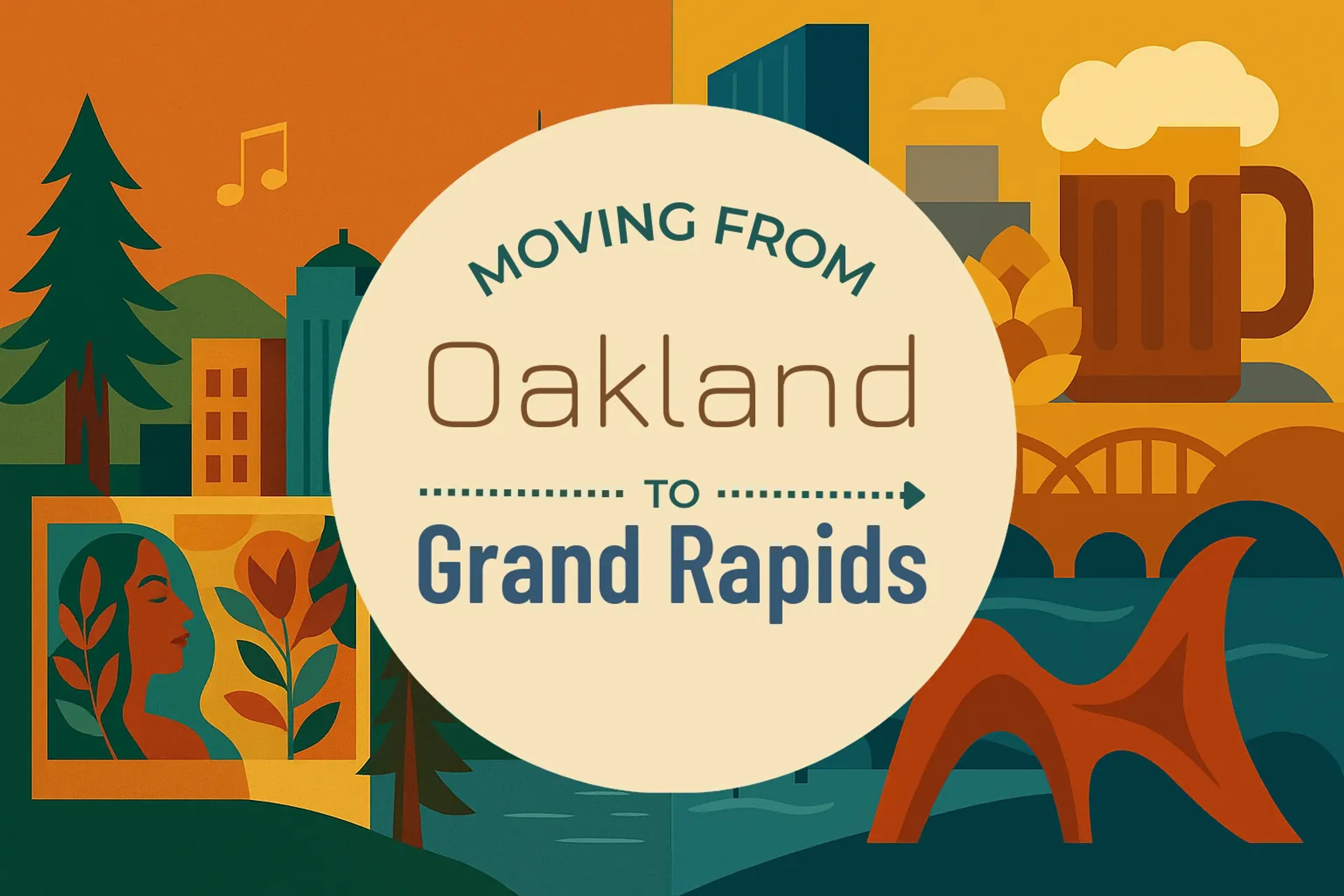 Side-by-side comparison of Oakland to Grand Rapids moving companies