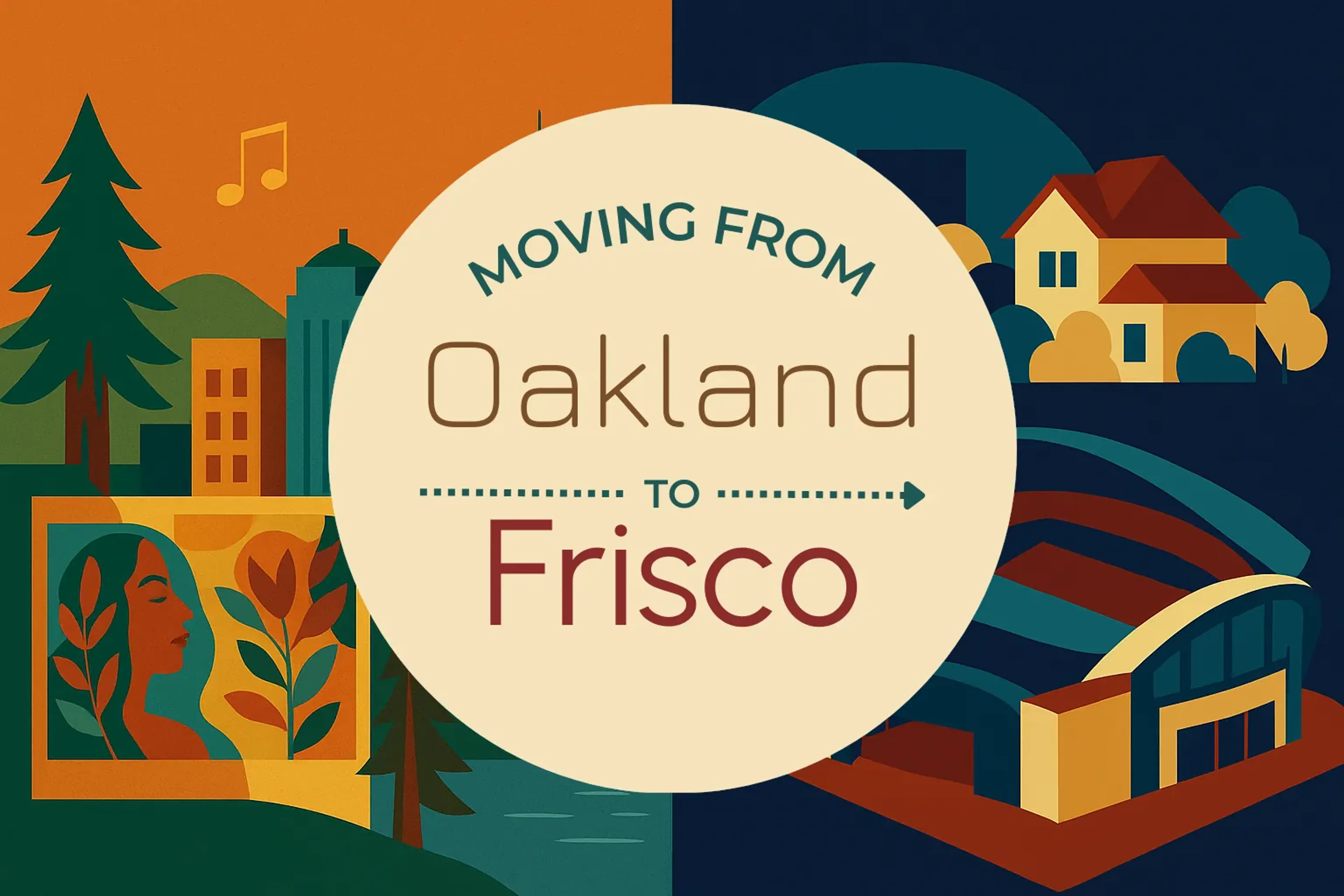 Side-by-side comparison of Oakland to Frisco moving companies