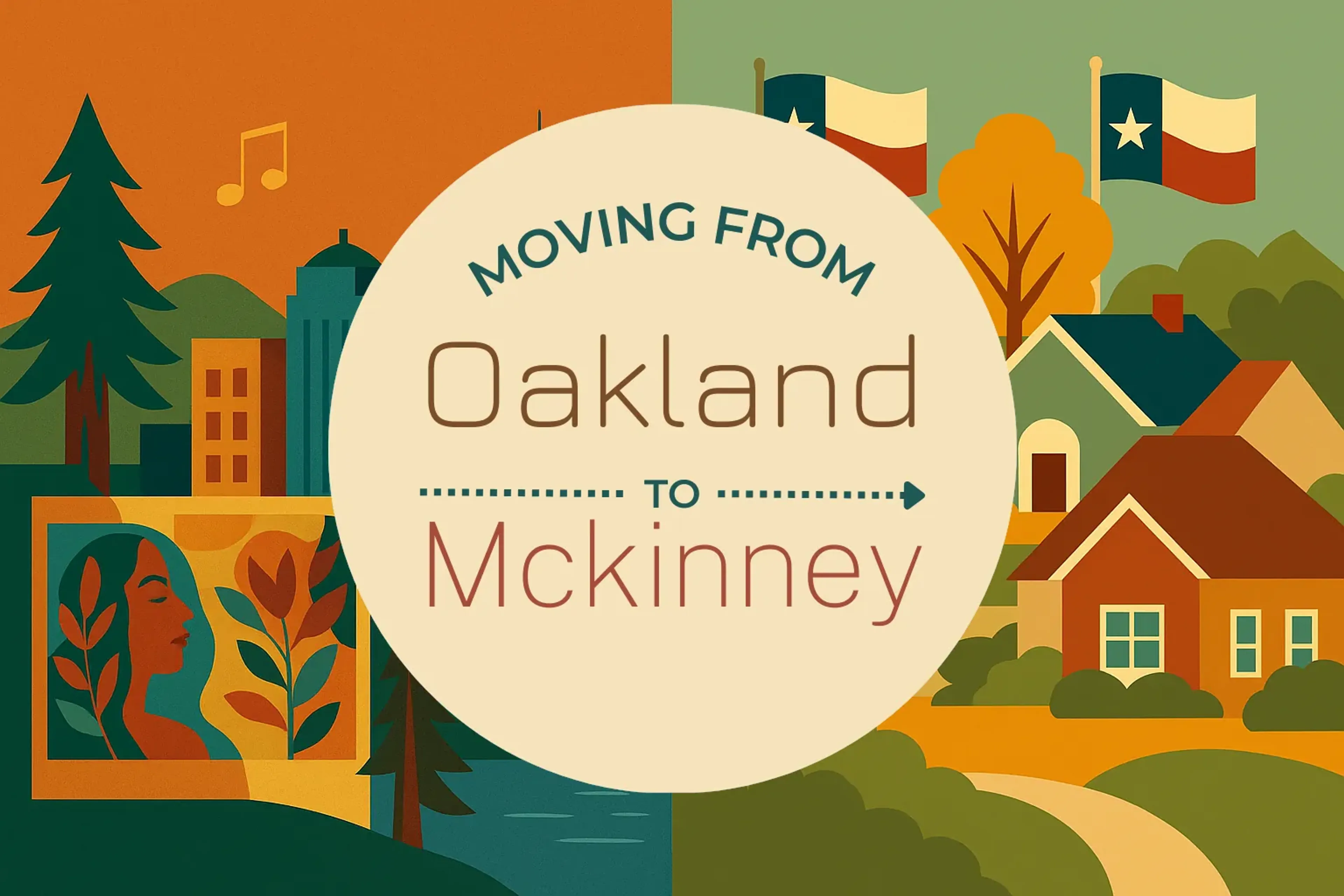 Side-by-side comparison of Oakland to Mckinney moving companies