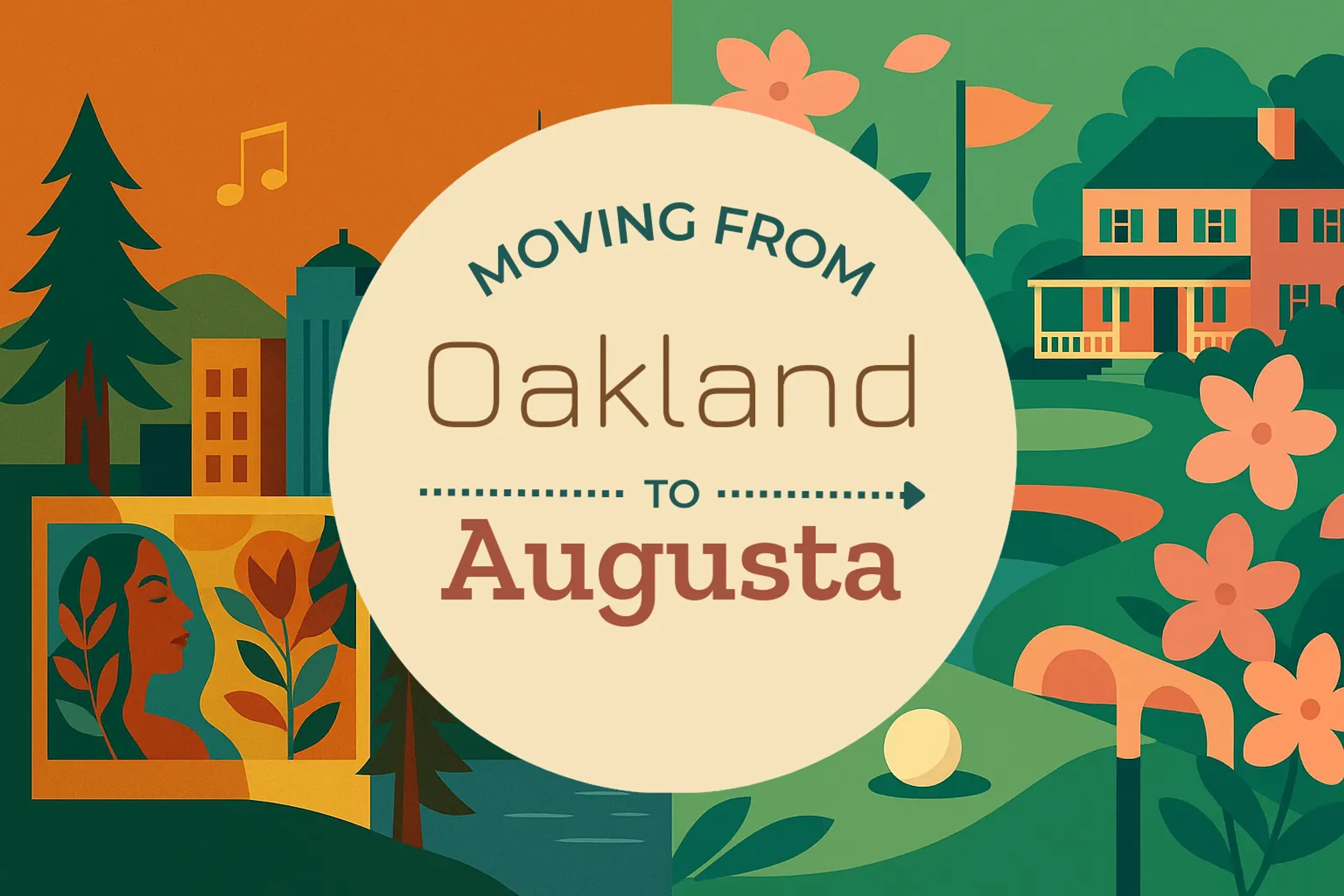 Side-by-side comparison of Oakland to Augusta moving companies